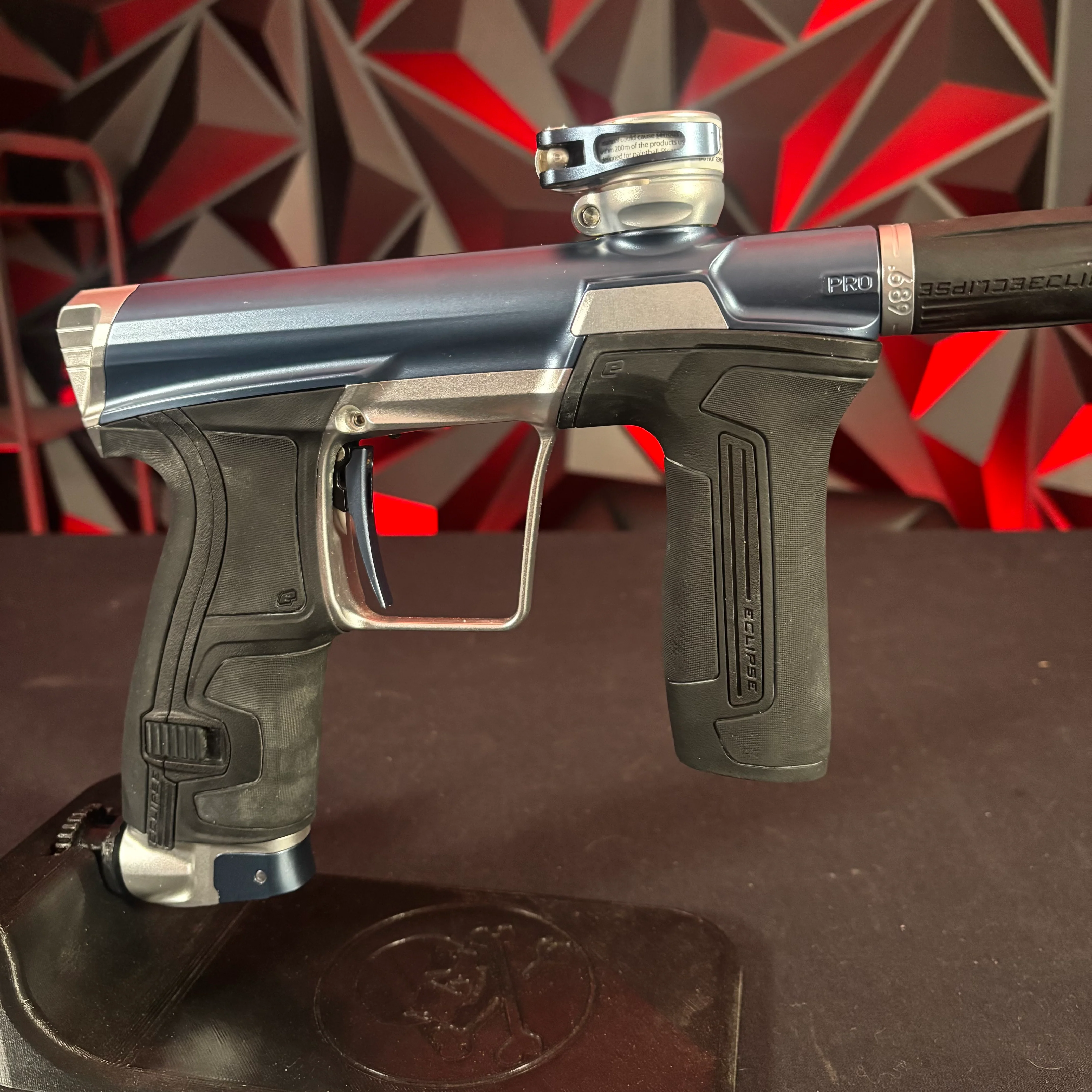 Used Planet Eclipse CS2 Pro Paintball Gun - Blue/Silver - Image 3