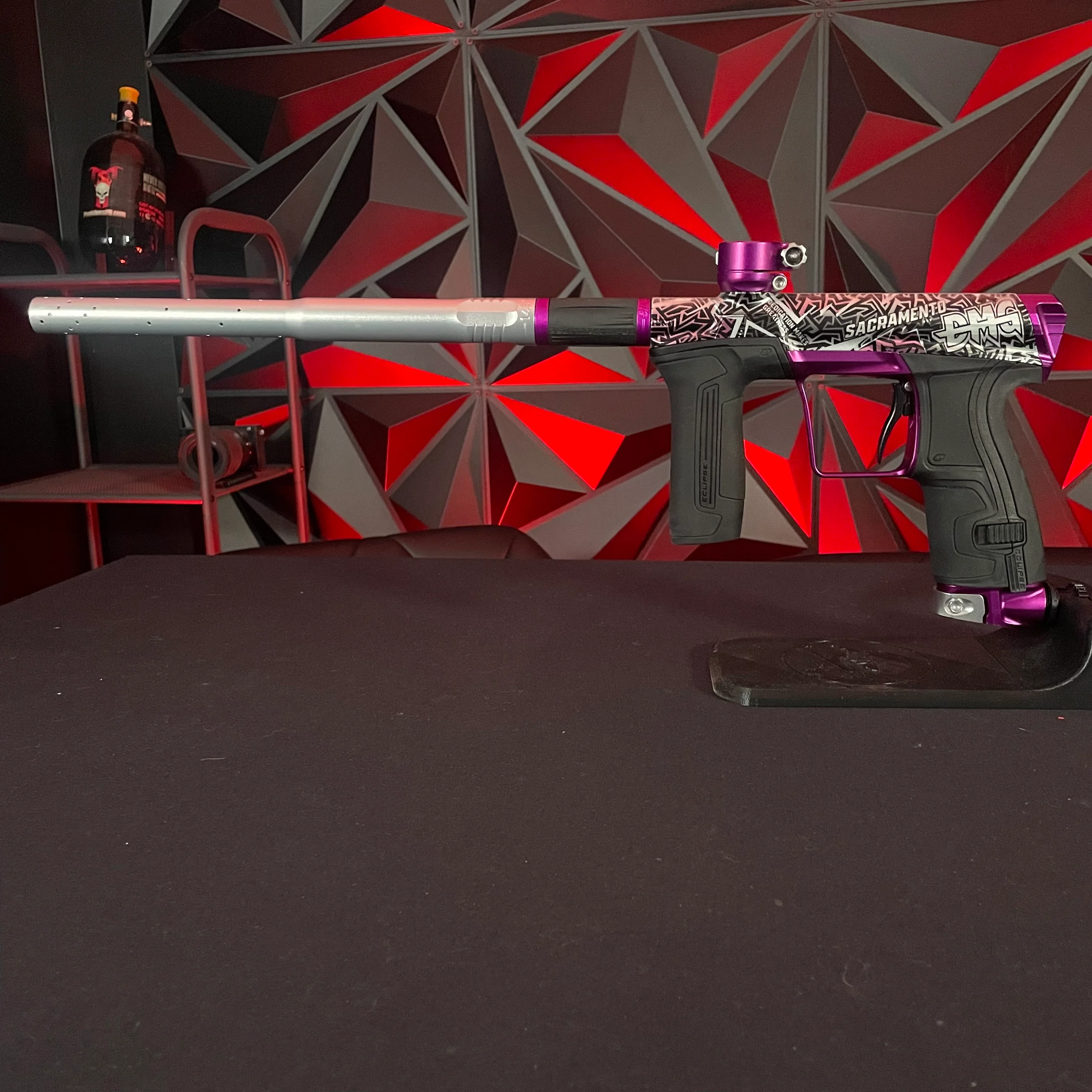 Used Planet Eclipse CS2 Pro Paintball Gun - LE Sacramento DMG - Image 3