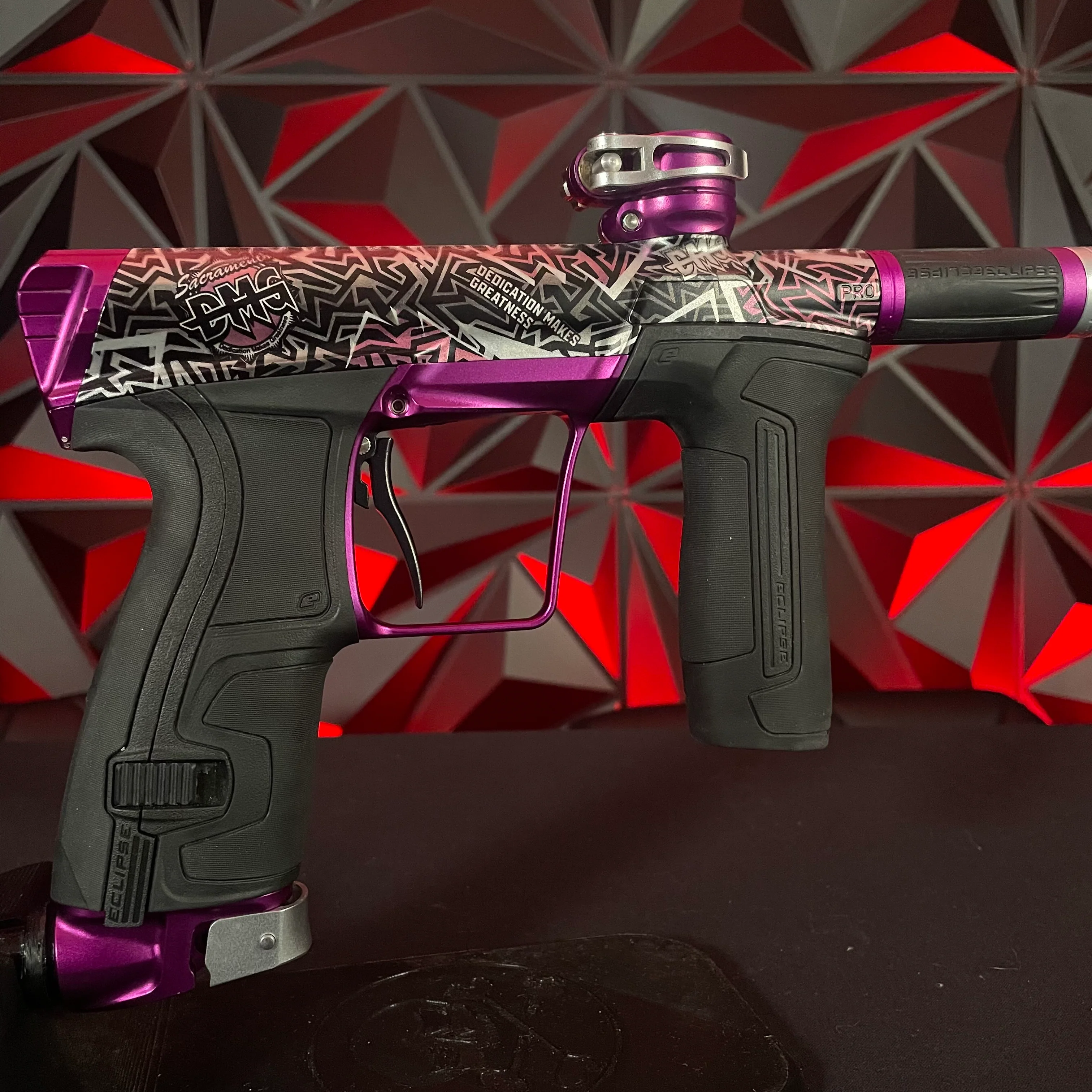 Used Planet Eclipse CS2 Pro Paintball Gun - LE Sacramento DMG - Image 4