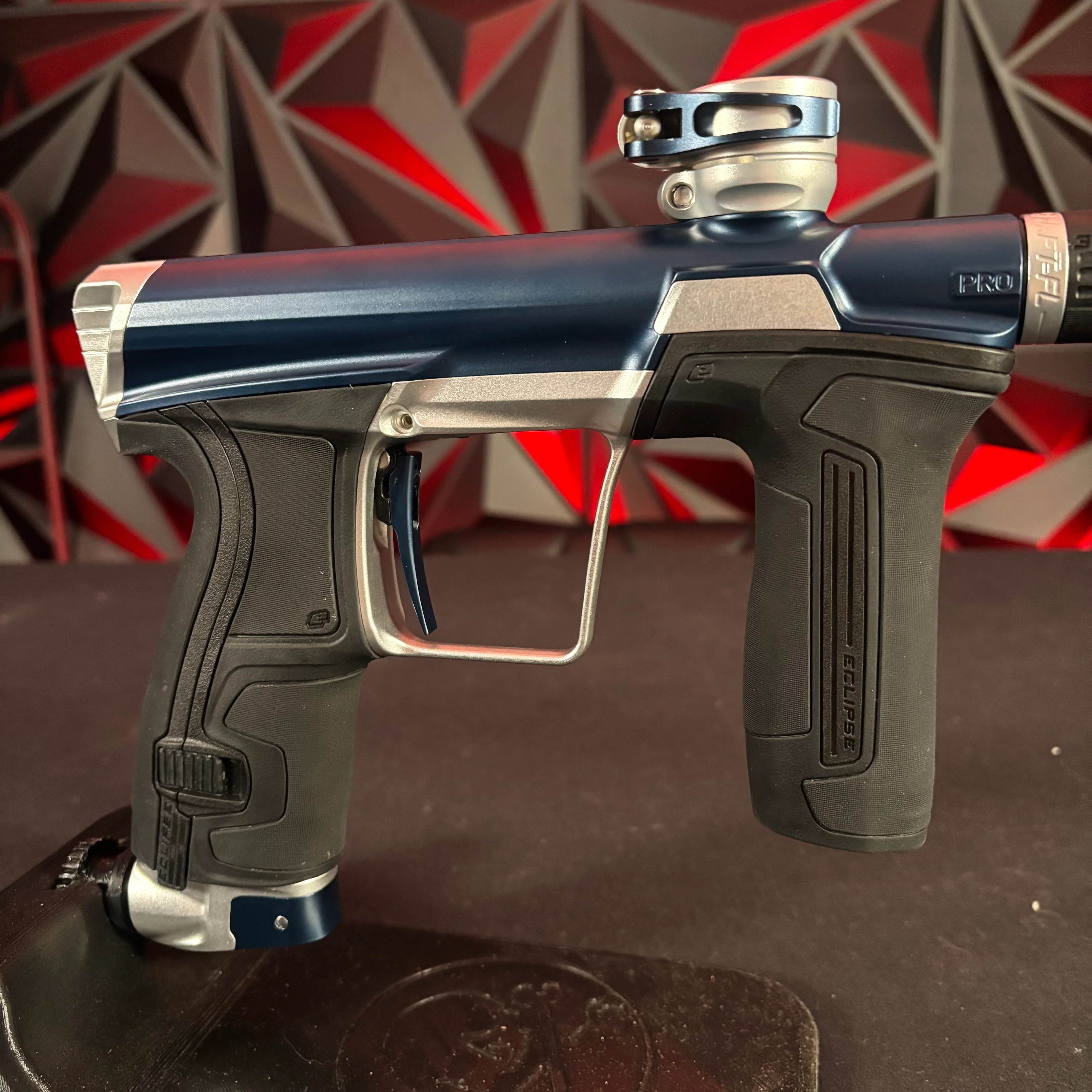Used Planet Eclipse CS2 Pro Paintball Gun - Blue/Silver - Image 3