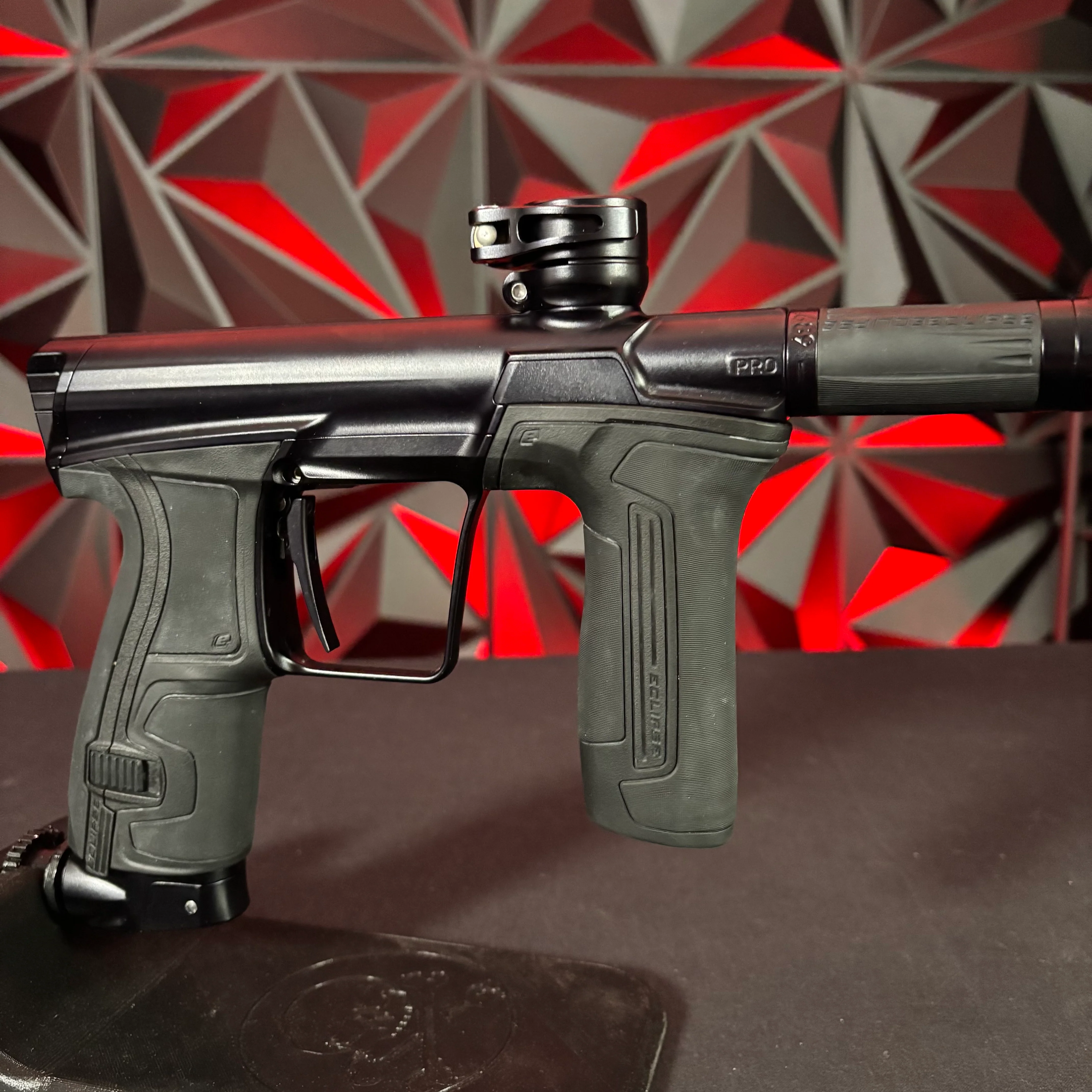 Used Planet Eclipse CS2 Pro Paintball Gun - Midnight w/ 3 FL Backs - Image 4