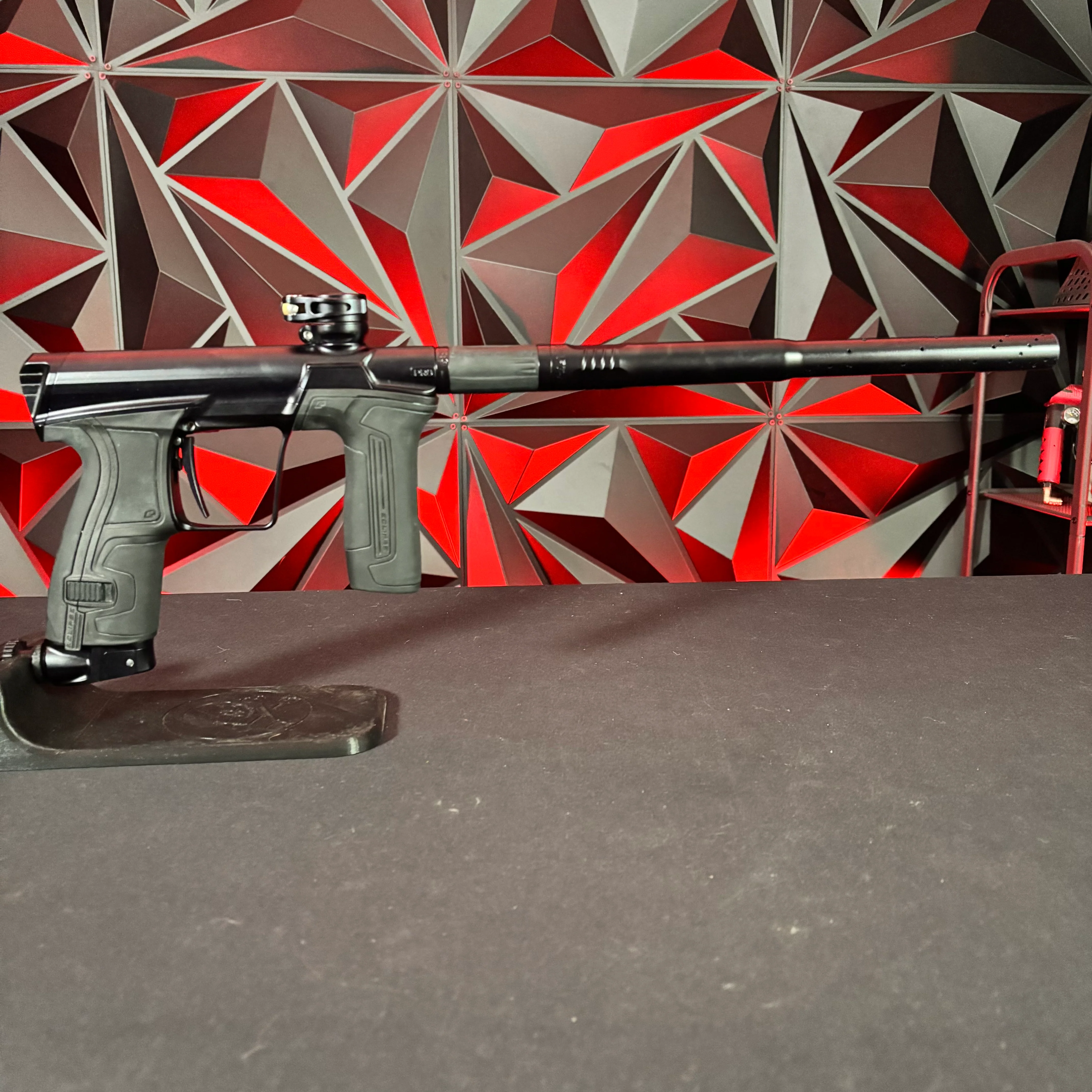 Used Planet Eclipse CS2 Pro Paintball Gun - Midnight w/ 3 FL Backs - Image 6
