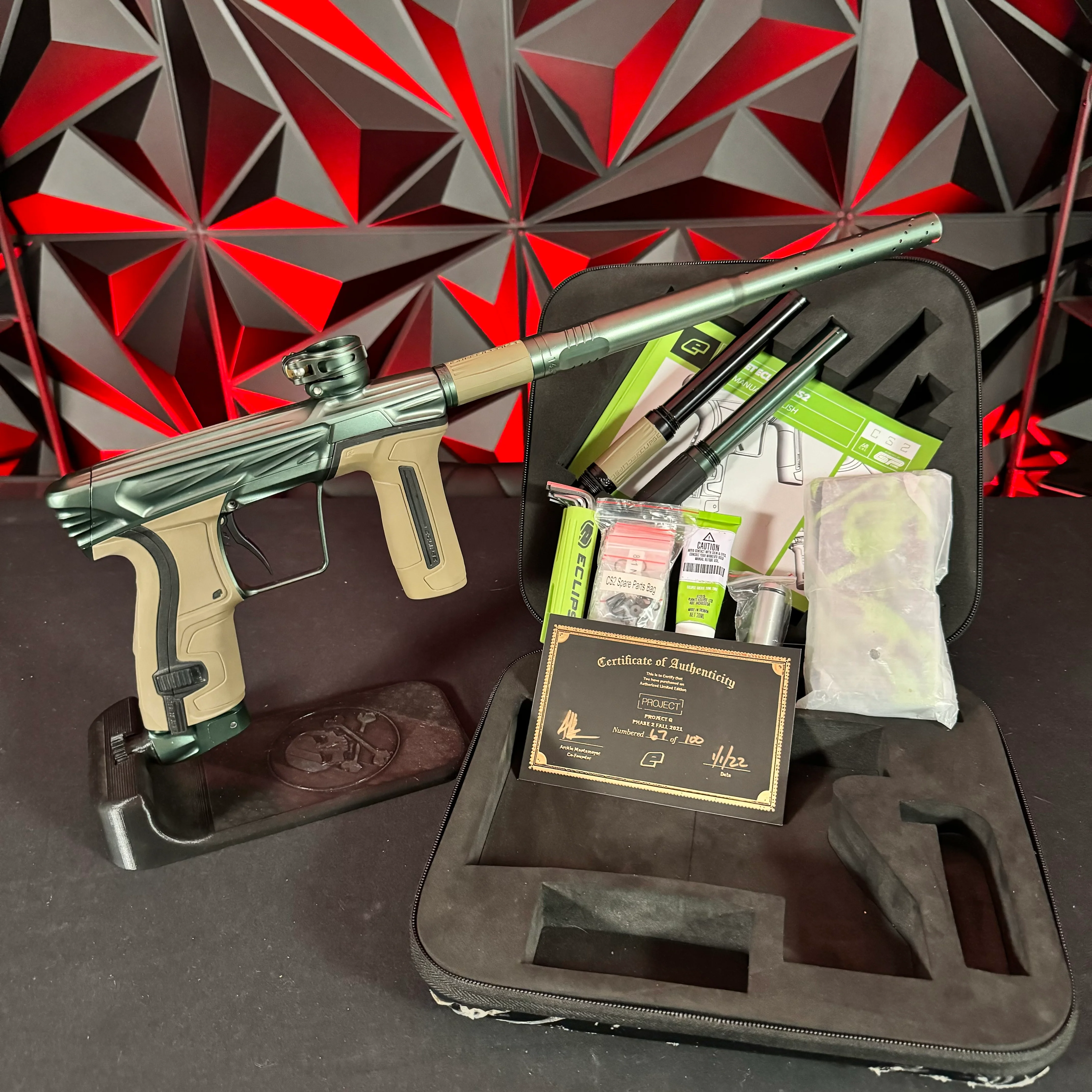 Used Planet Eclipse CS2 Project G Paintball Gun - JADE #67/100