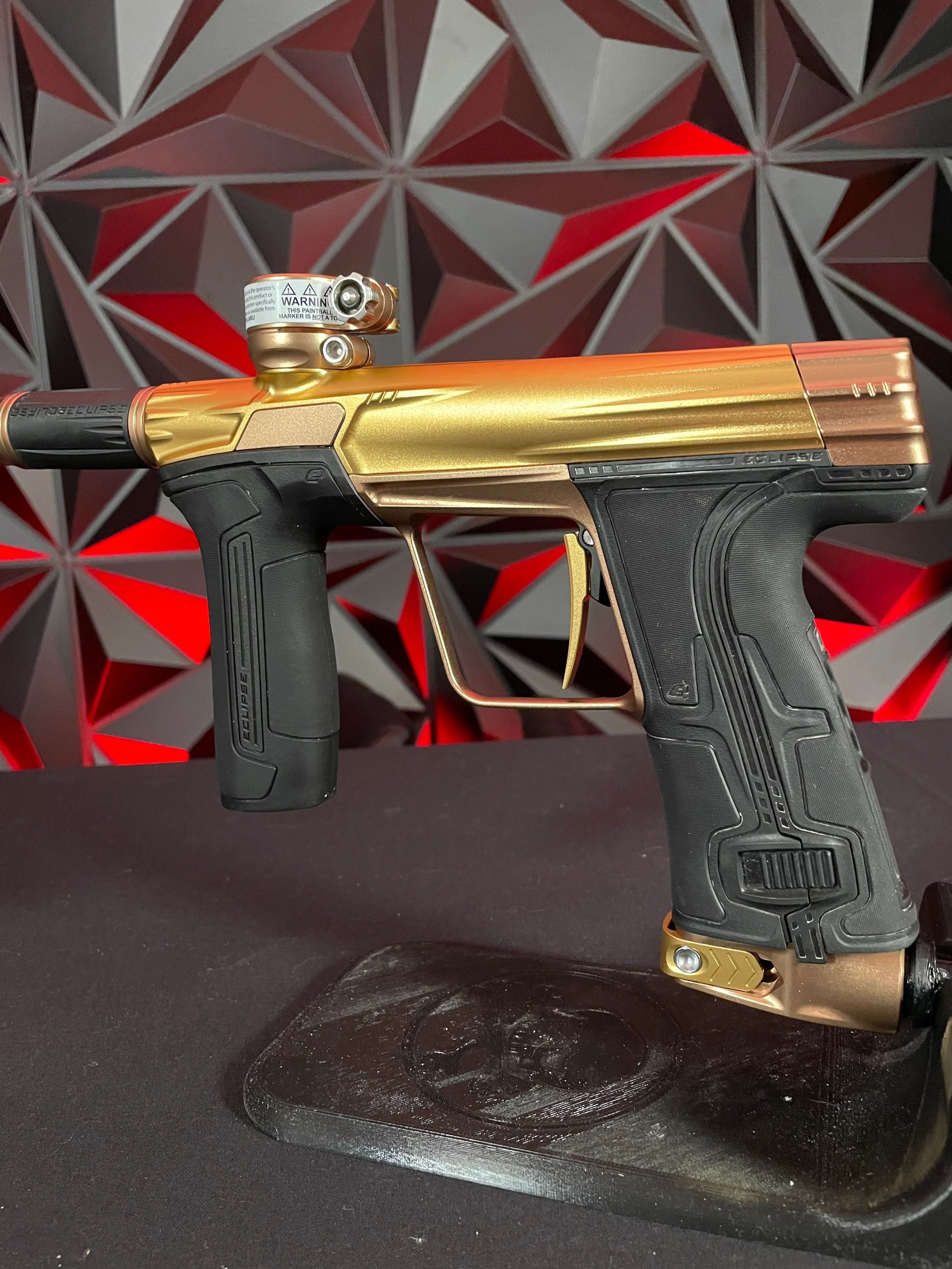 Used Planet Eclipse CS3 Paintball Gun - Crusade (Gold/Bronze) - Image 2