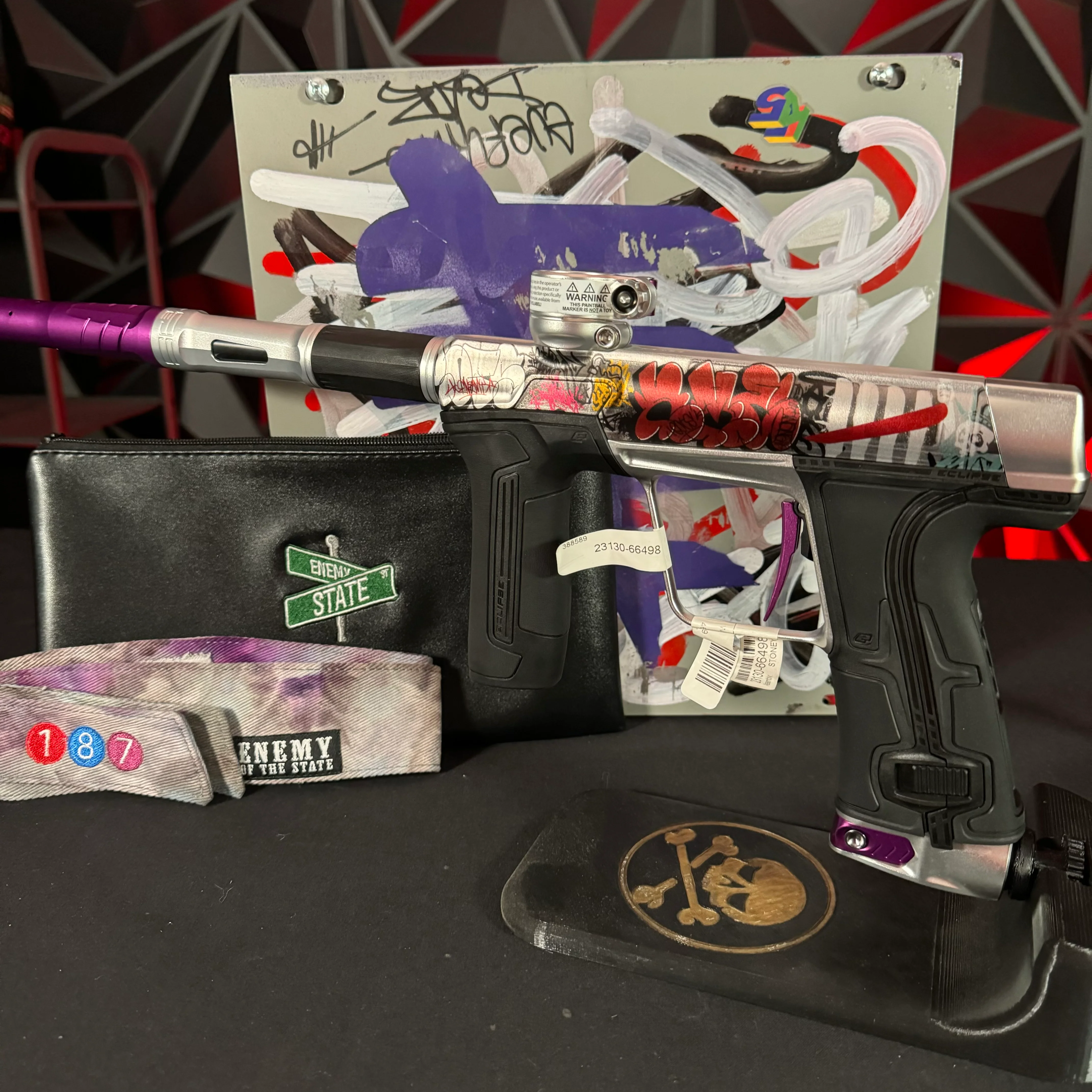 Planet Eclipse CS3 Paintball Gun - LE Enemy of the State w/Matching Headband and Bag, EOTS Metal CS3 Case - Image 4