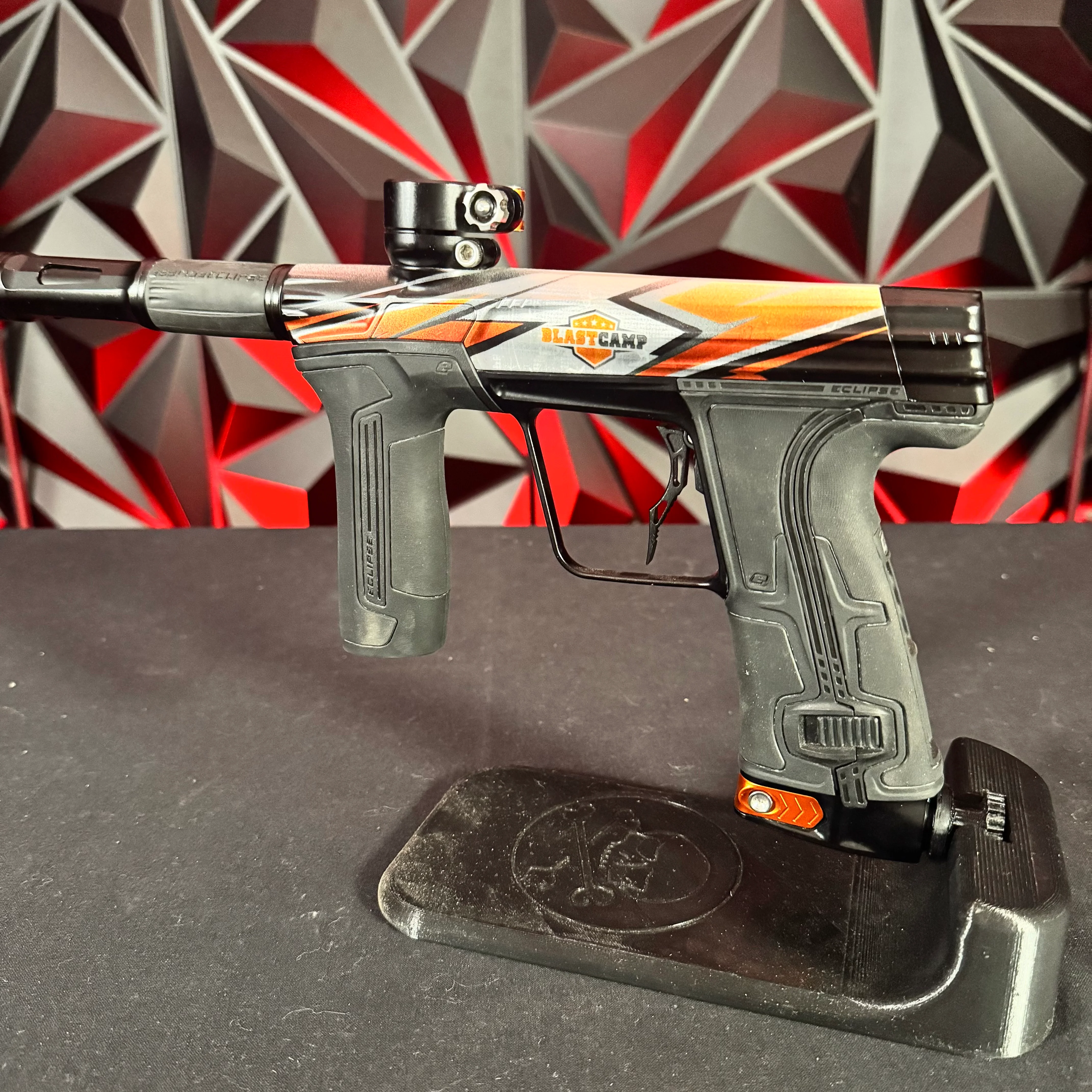 Used Planet Eclipse CS3 Paintball Gun - Limited Edition Blastcamp w/ Orange Tip - Image 3