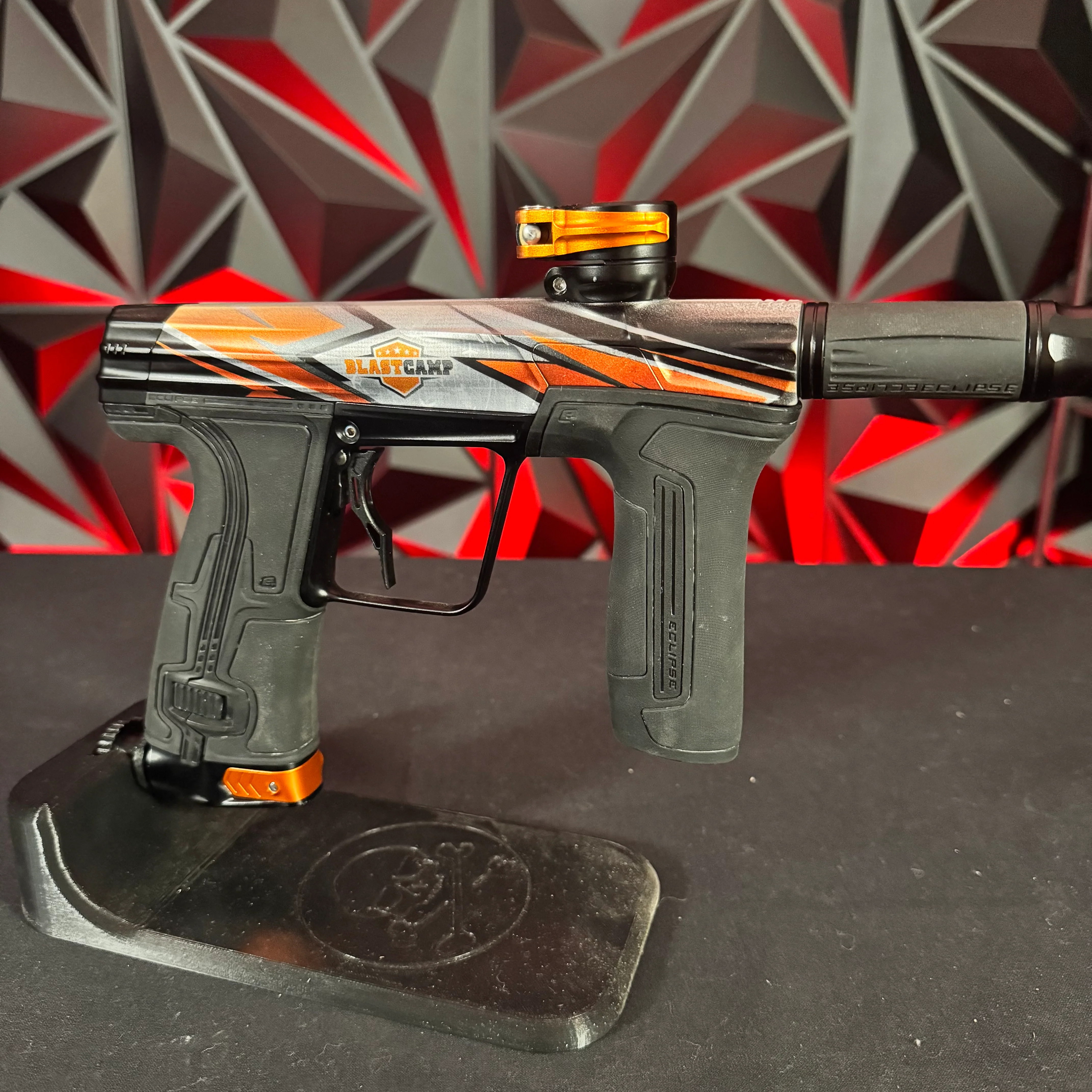 Used Planet Eclipse CS3 Paintball Gun - Limited Edition Blastcamp w/ Orange Tip - Image 4