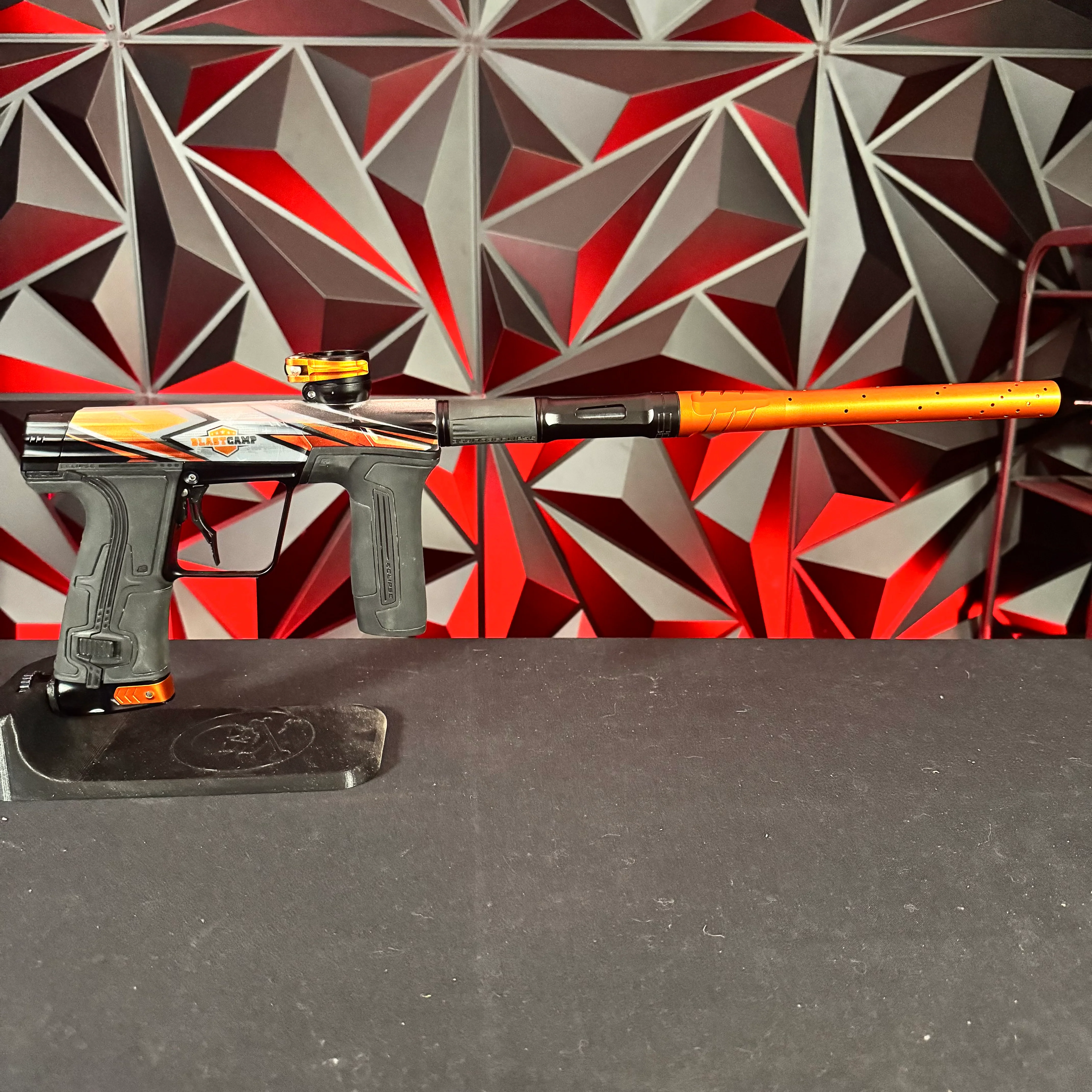 Used Planet Eclipse CS3 Paintball Gun - Limited Edition Blastcamp w/ Orange Tip - Image 6