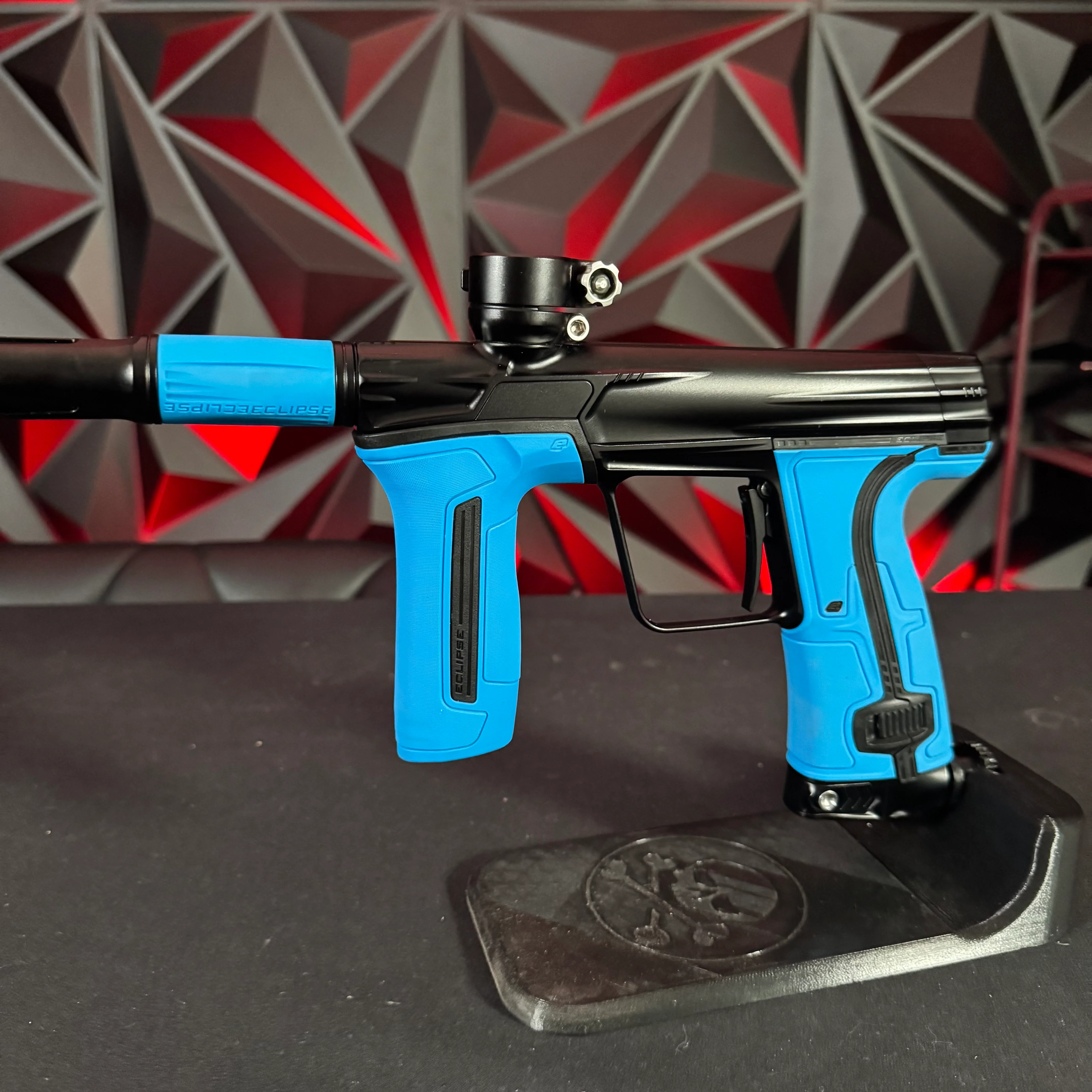 Used Planet Eclipse CS3 Paintball Gun - Midnight w/ Blue Grip Kit & Grey Grip Kit - Image 5