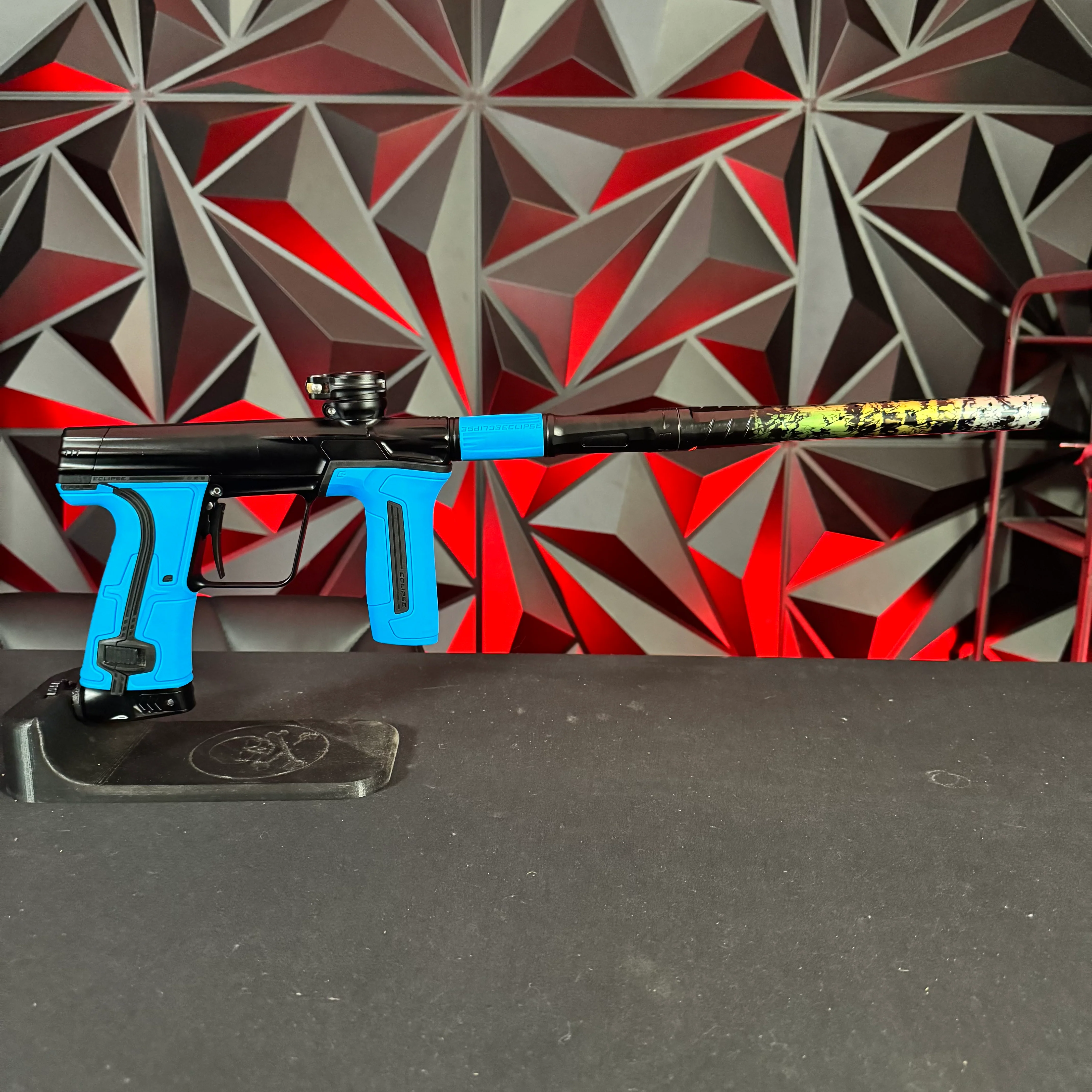 Used Planet Eclipse CS3 Paintball Gun - Midnight w/ Blue Grip Kit & Grey Grip Kit - Image 6
