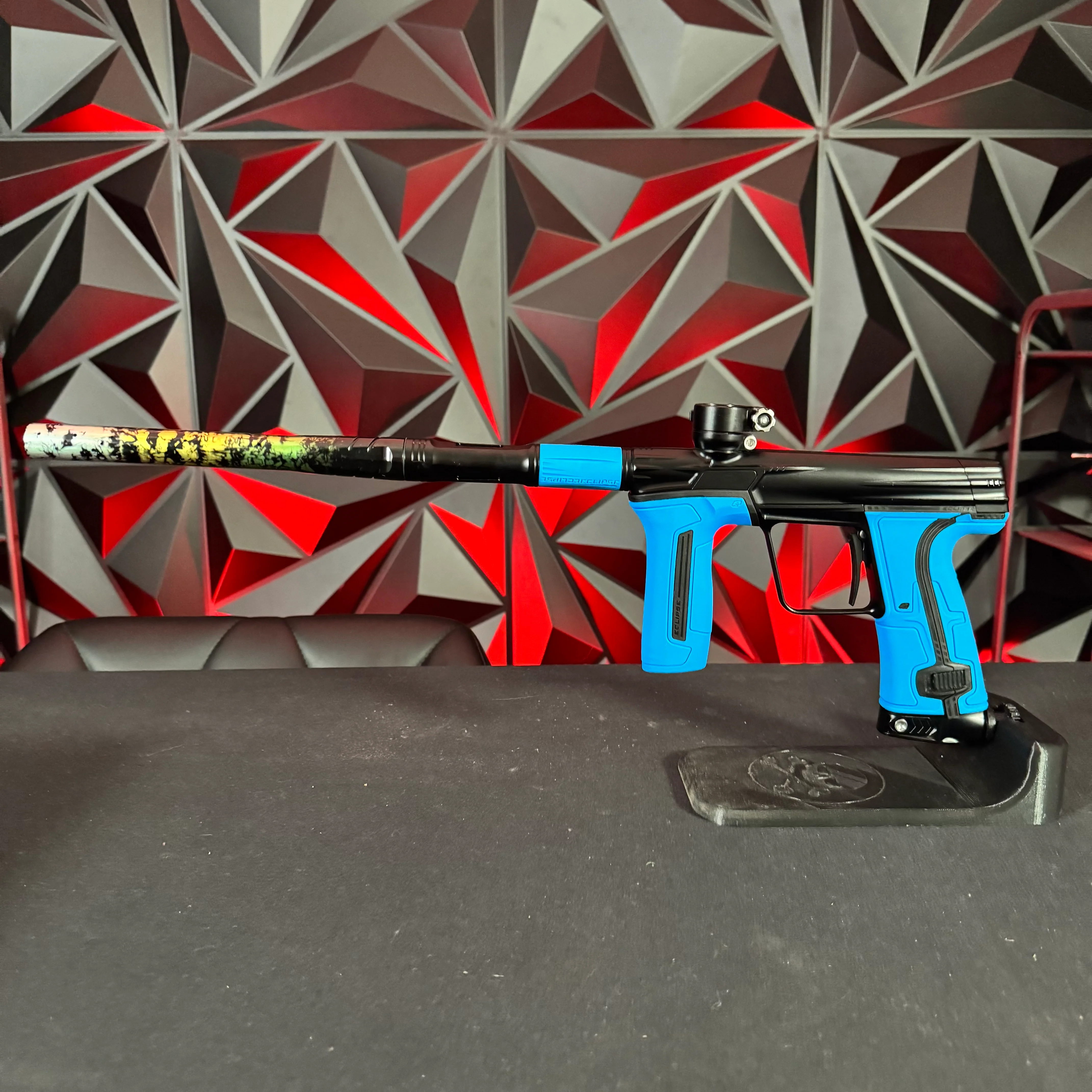 Used Planet Eclipse CS3 Paintball Gun - Midnight w/ Blue Grip Kit & Grey Grip Kit - Image 7