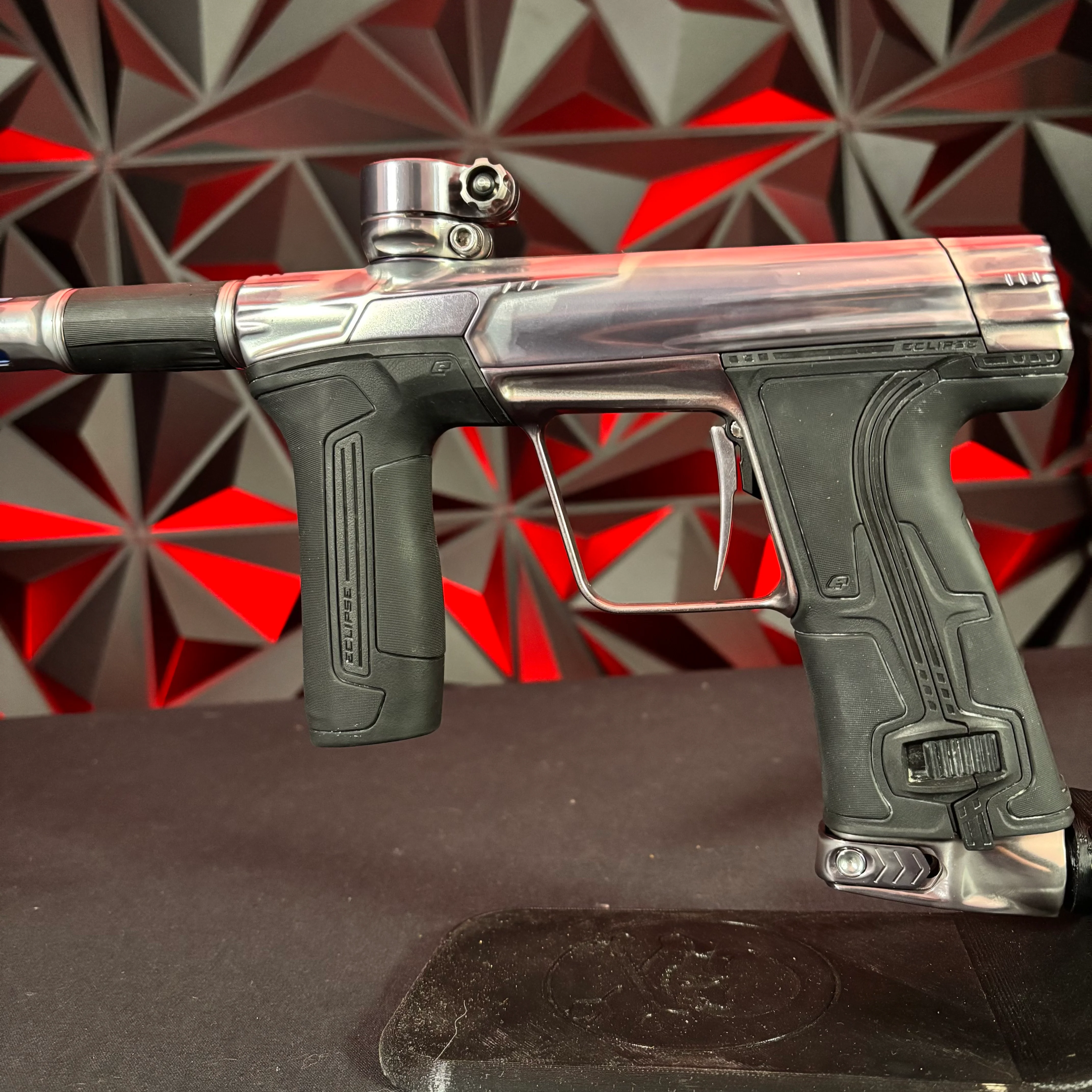 Used Planet Eclipse CS3 Paintball Gun - Polished Acid Wash - Image 3