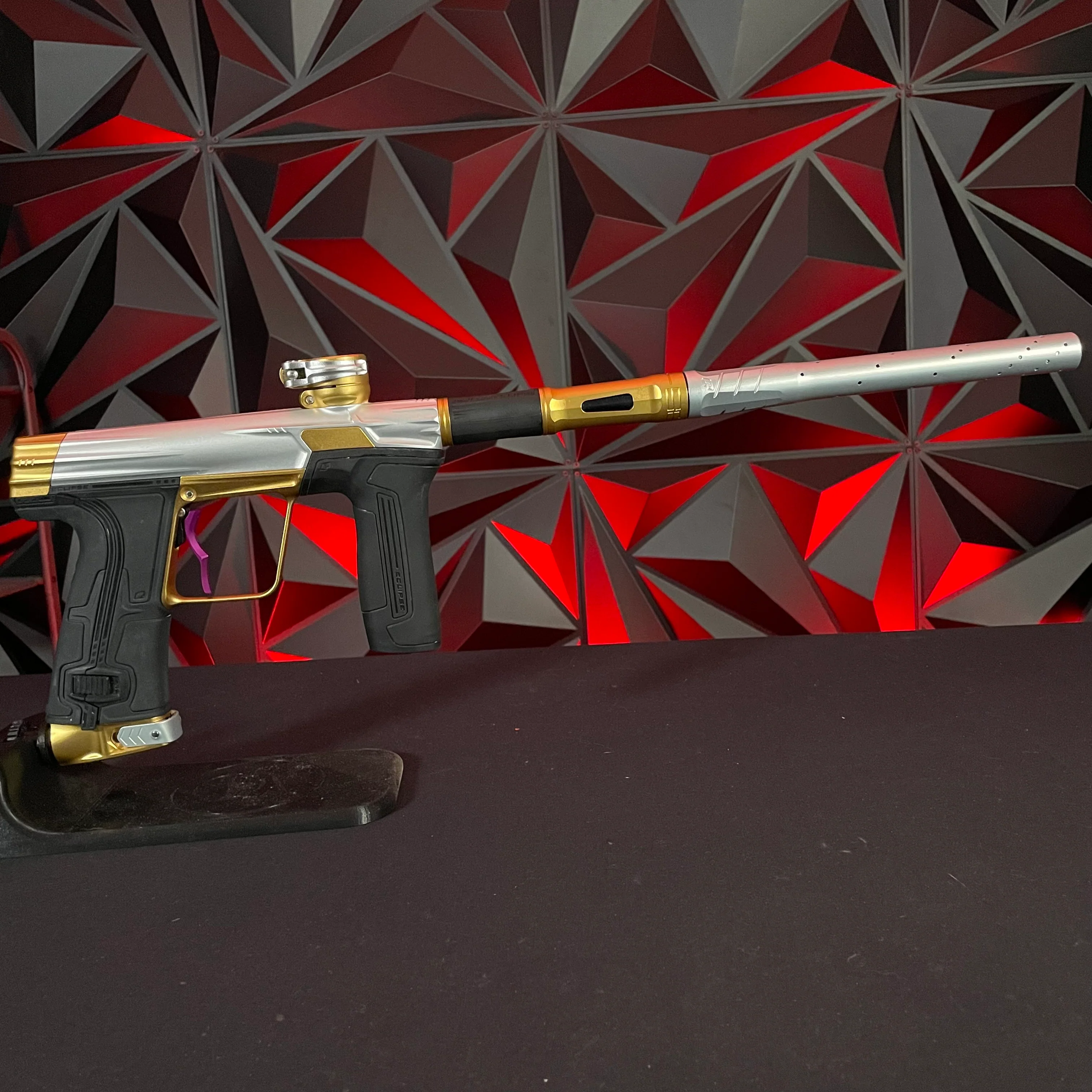 Used Planet Eclipse CS3 Paintball Gun - Ritual w/ Red Infamous Deuce Trigger - Image 5