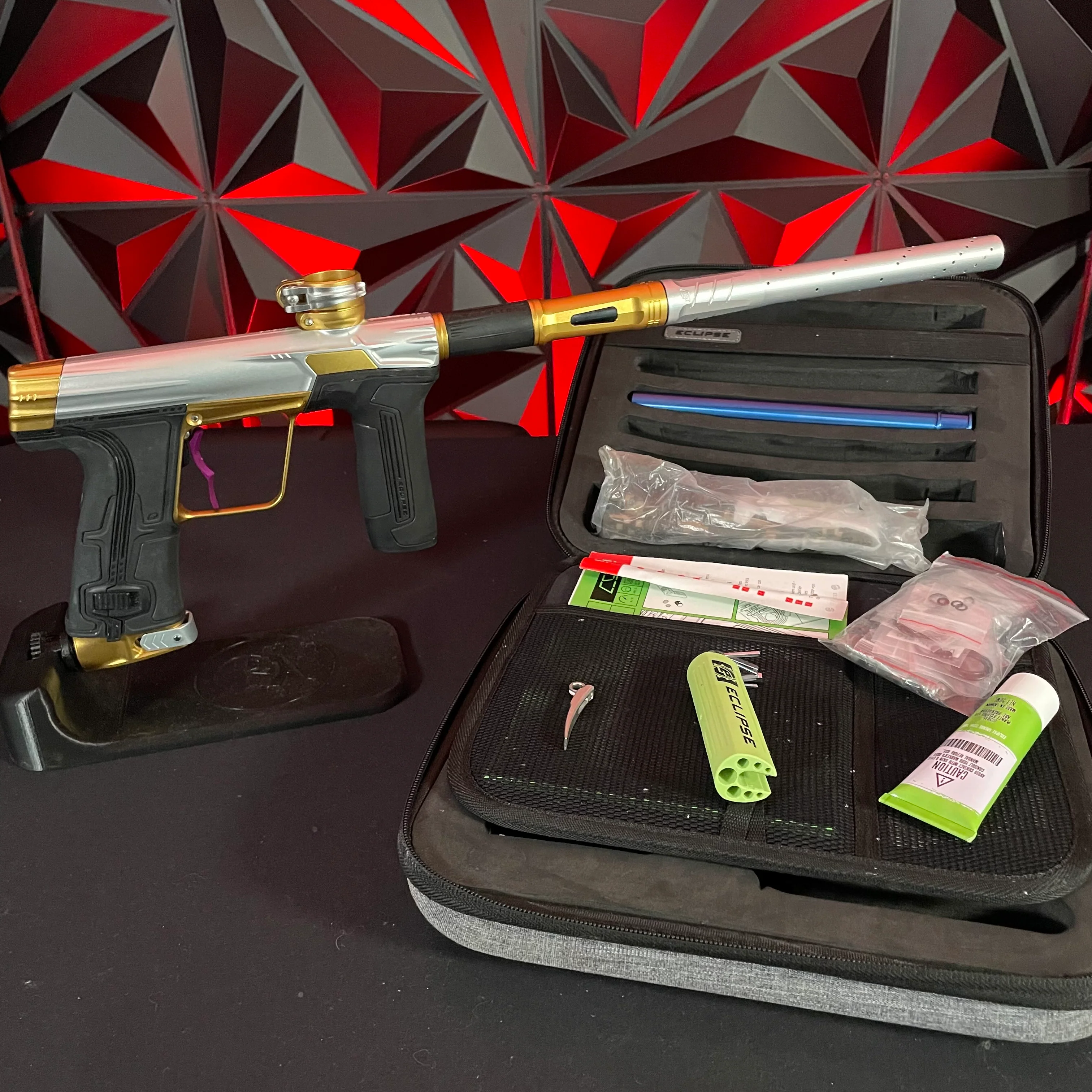 Used Planet Eclipse CS3 Paintball Gun - Ritual w/ Red Infamous Deuce Trigger - Image 7