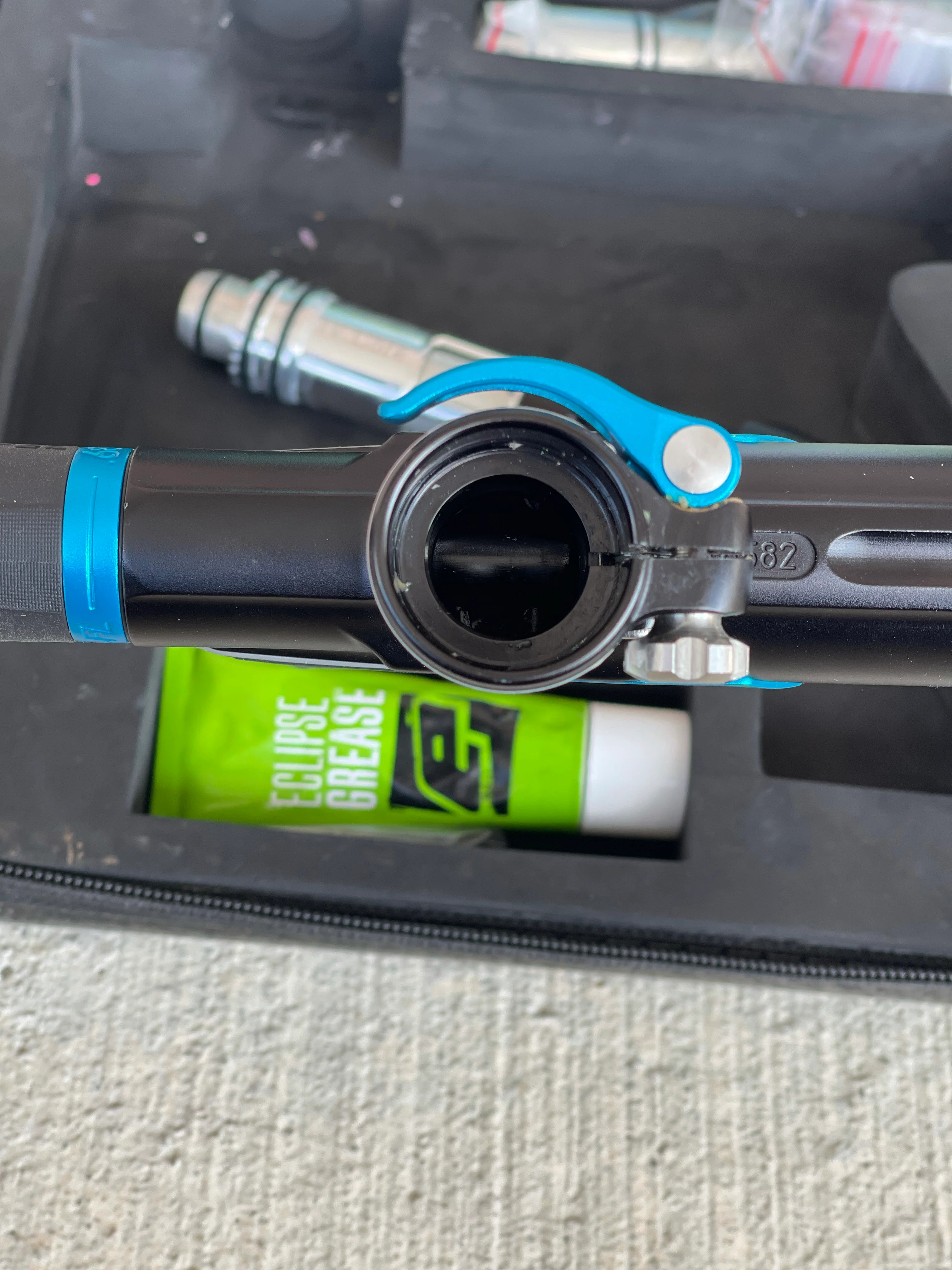 Used Planet Eclipse CSR Paintball Gun - Blue Shadow w/ Infamous Deuce Trigger - Image 10