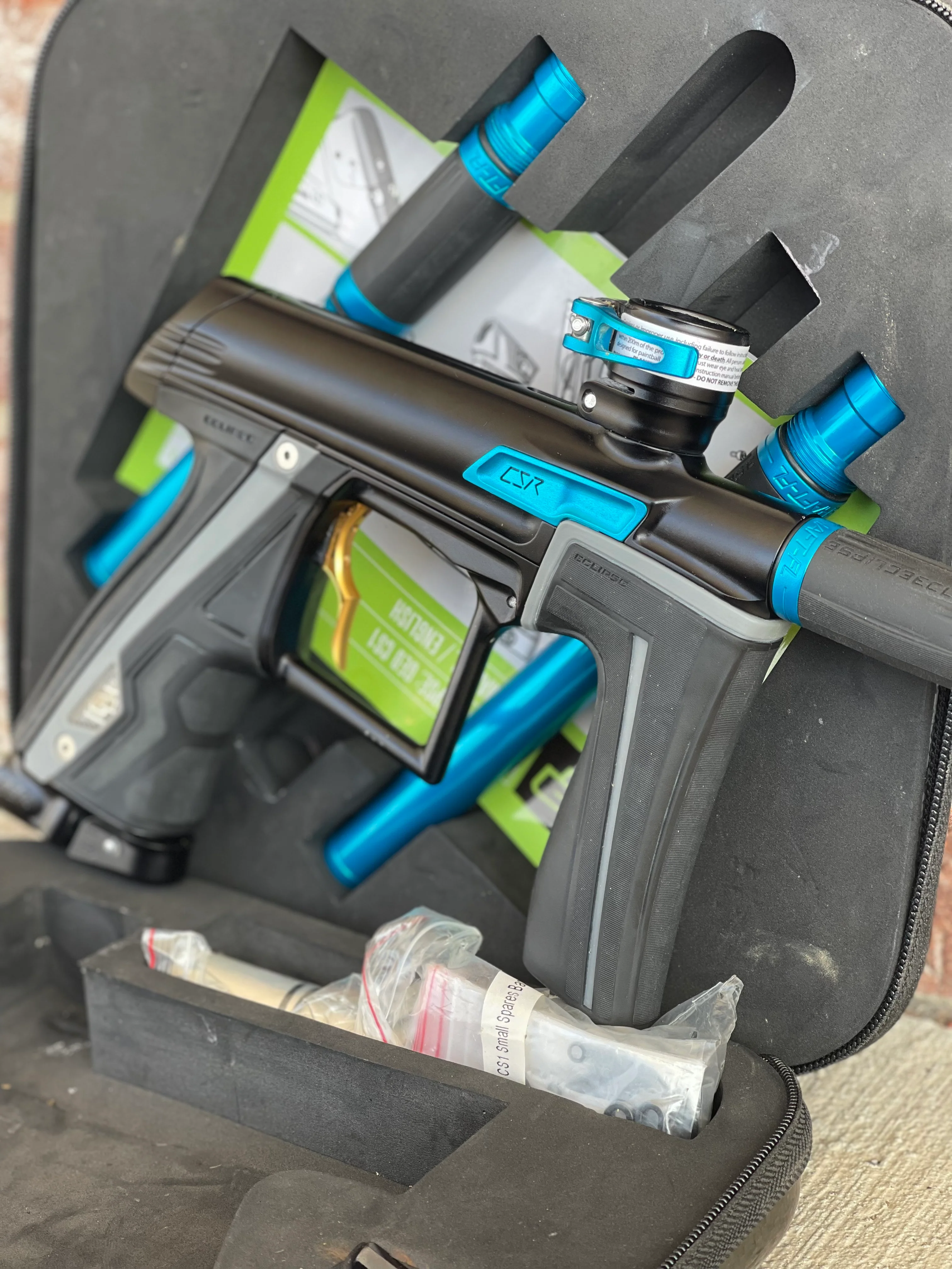 Used Planet Eclipse CSR Paintball Gun - Blue Shadow w/ Infamous Deuce Trigger - Image 3