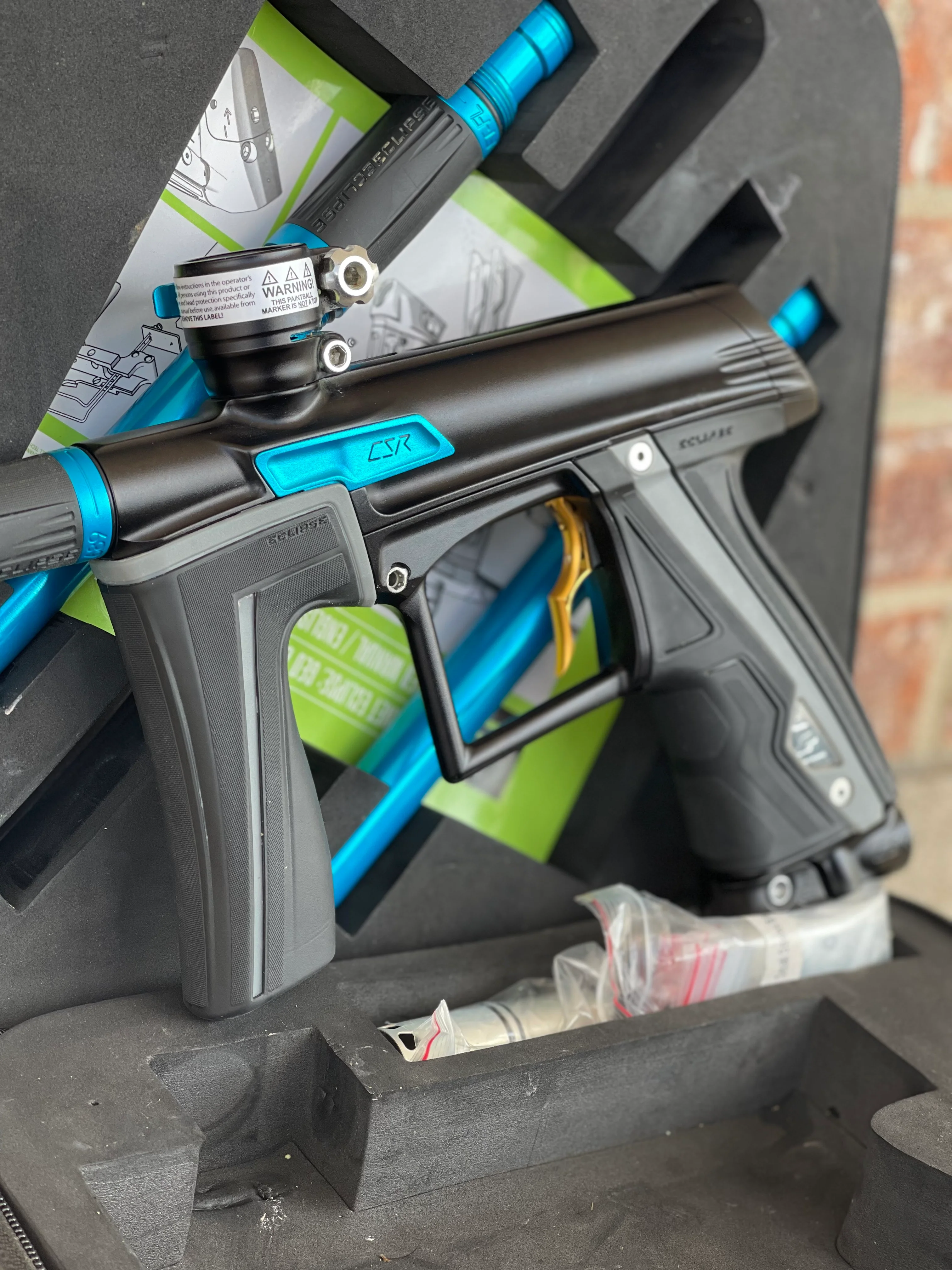 Used Planet Eclipse CSR Paintball Gun - Blue Shadow w/ Infamous Deuce Trigger - Image 4
