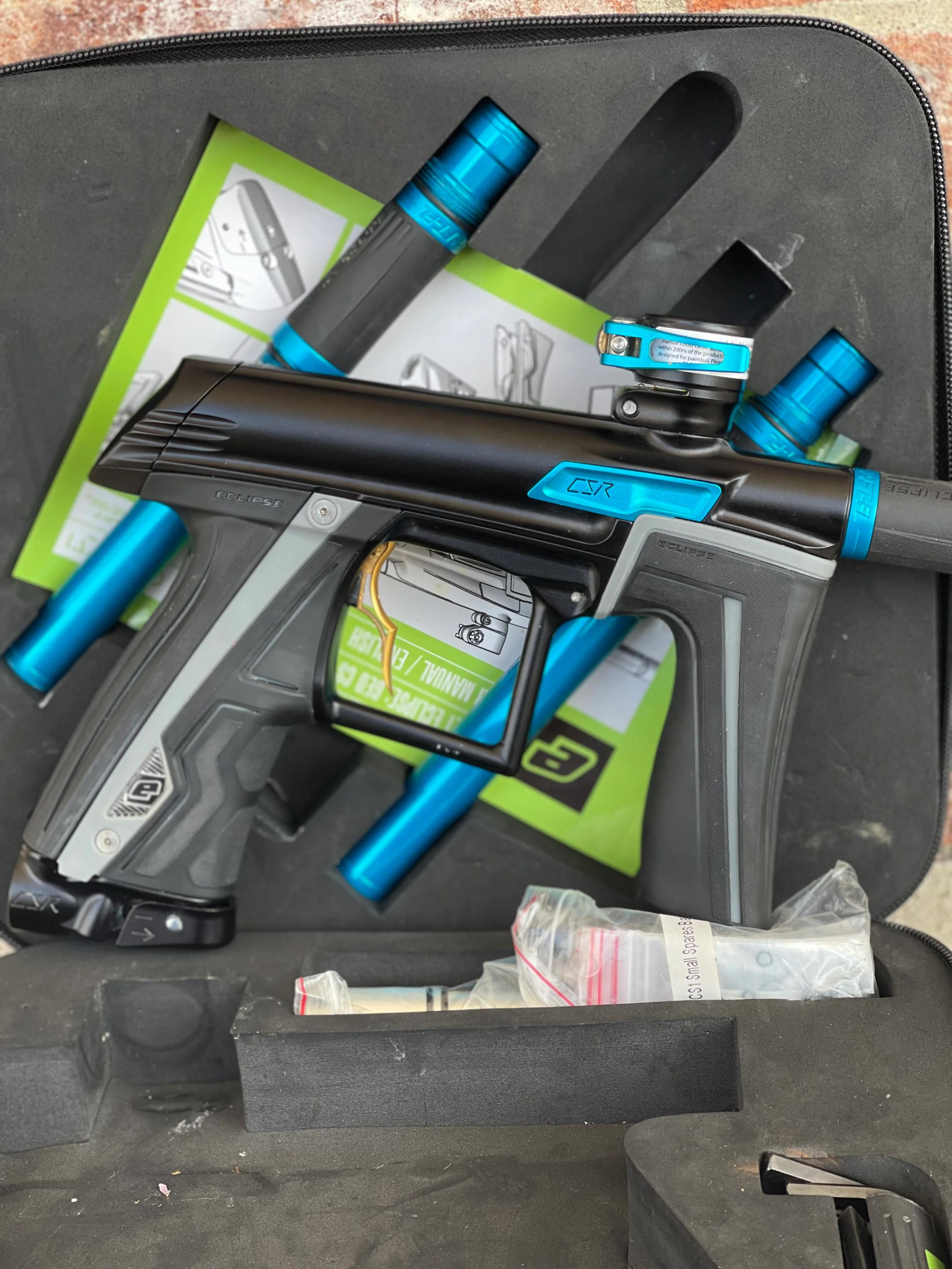 Used Planet Eclipse CSR Paintball Gun - Blue Shadow w/ Infamous Deuce Trigger - Image 5