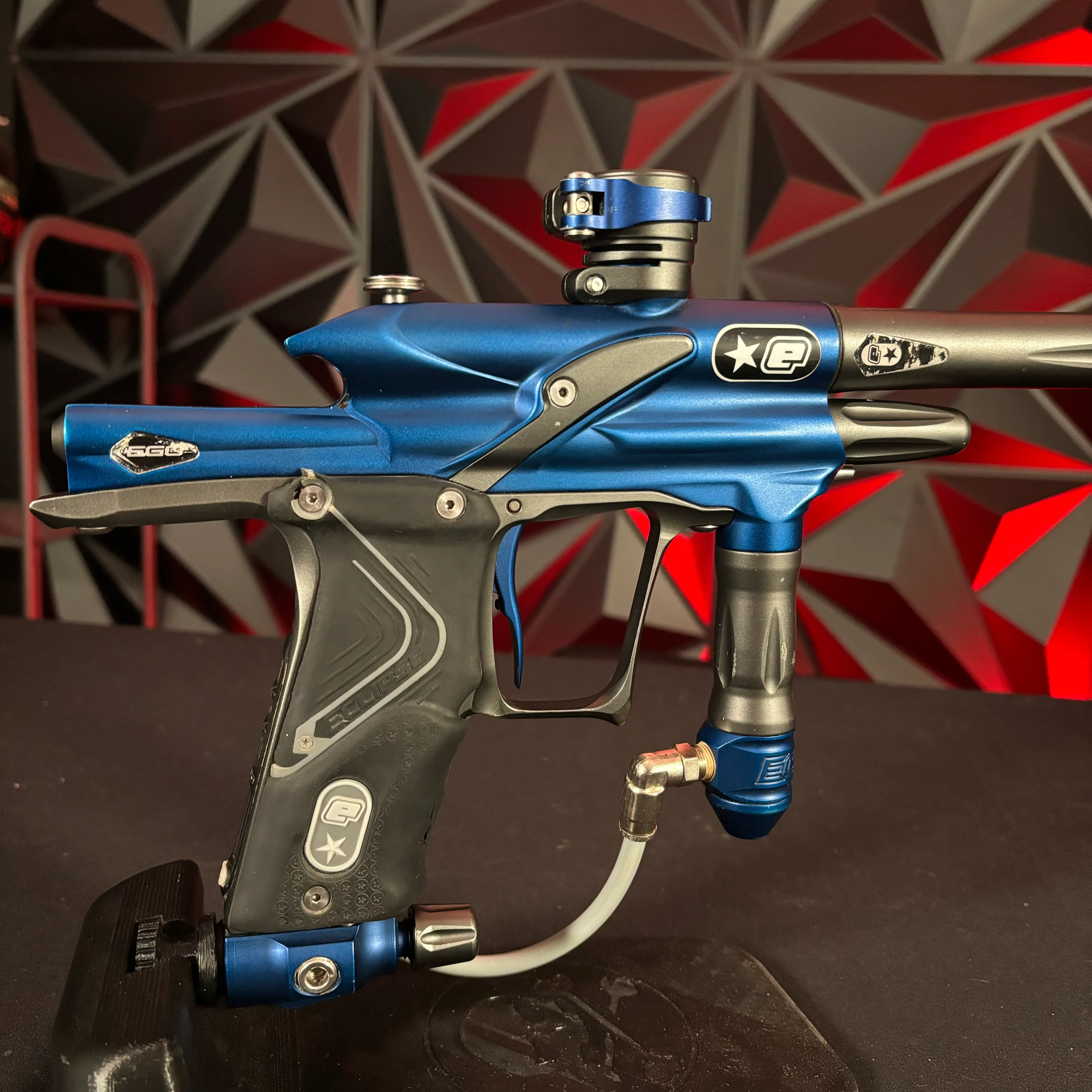 Used Planet Eclipse Ego 07 Paintball Gun - Blue/Pewter *Needs a NEW Board* - Image 2