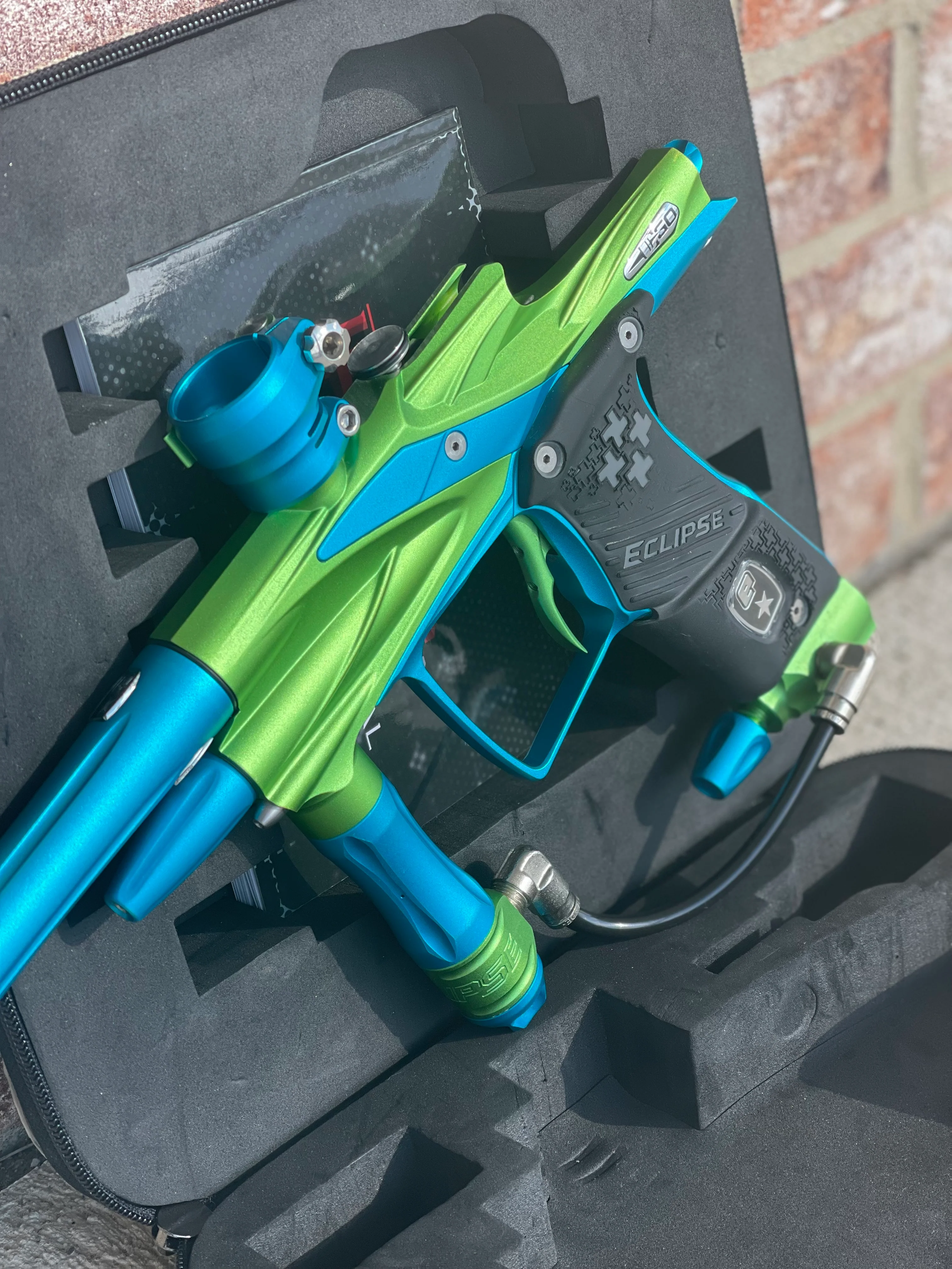 Used Planet Eclipse Ego 10 Paintball Marker- Green/Teal - Image 4