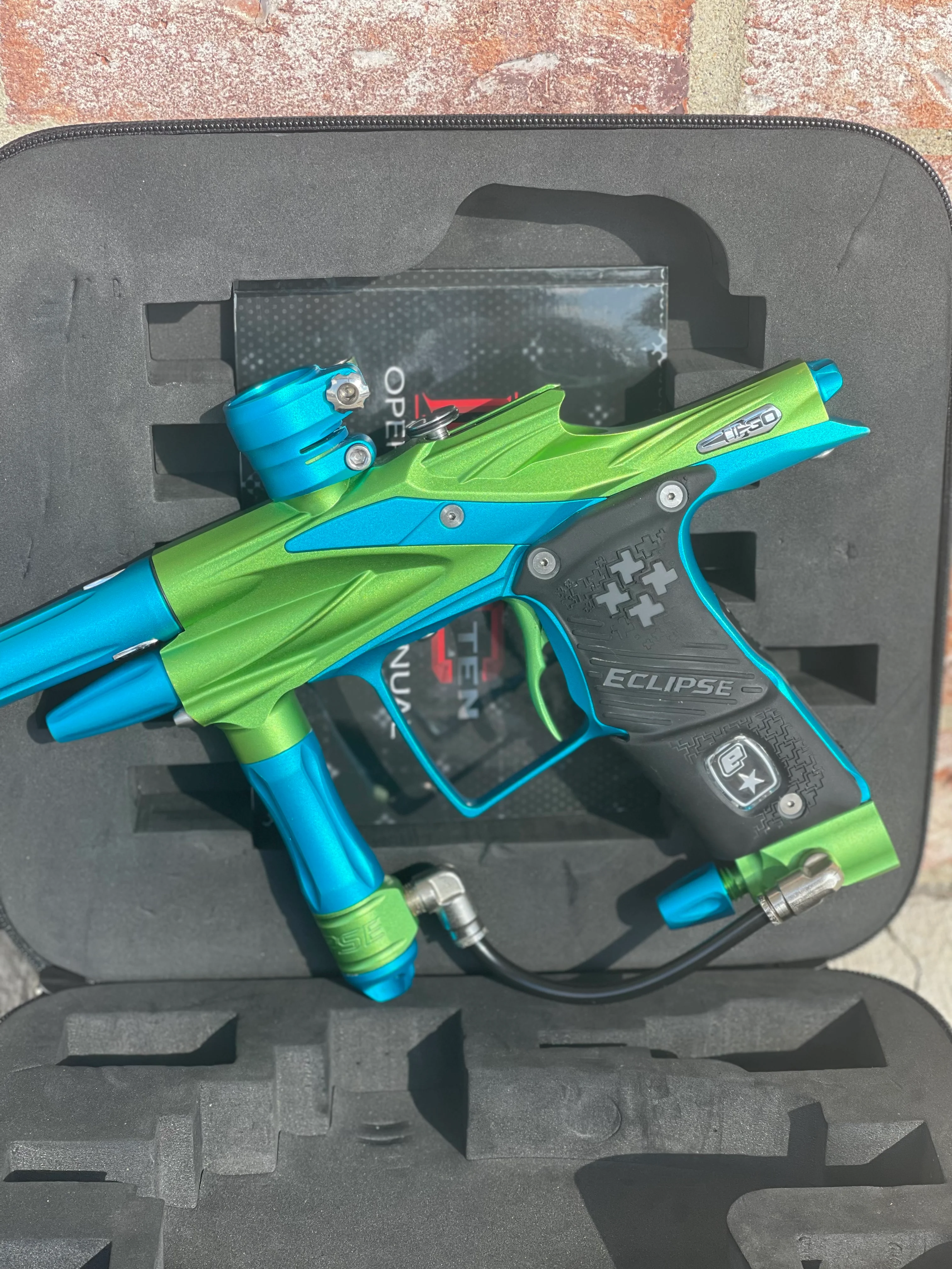 Used Planet Eclipse Ego 10 Paintball Marker- Green/Teal - Image 6