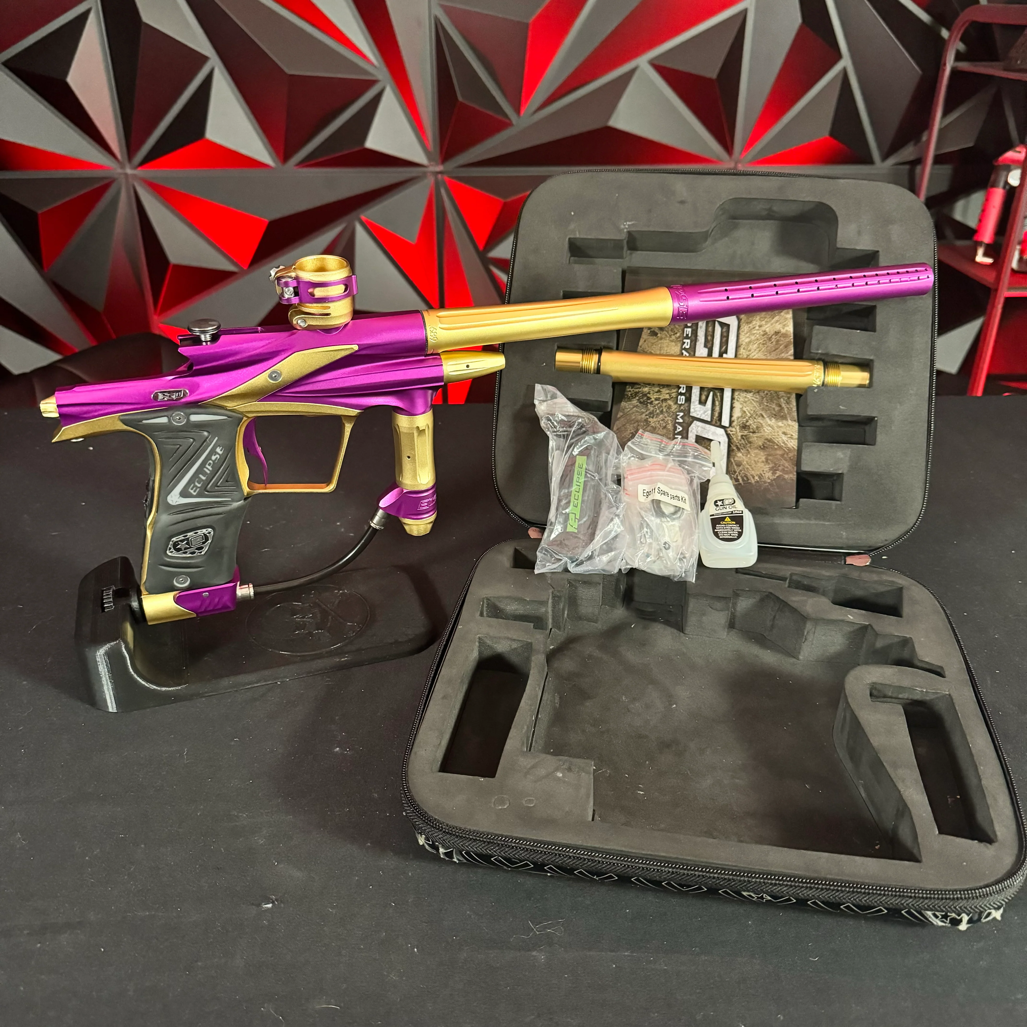 Used Planet Eclipse Ego 11 Paintball Gun - Gold/Purple