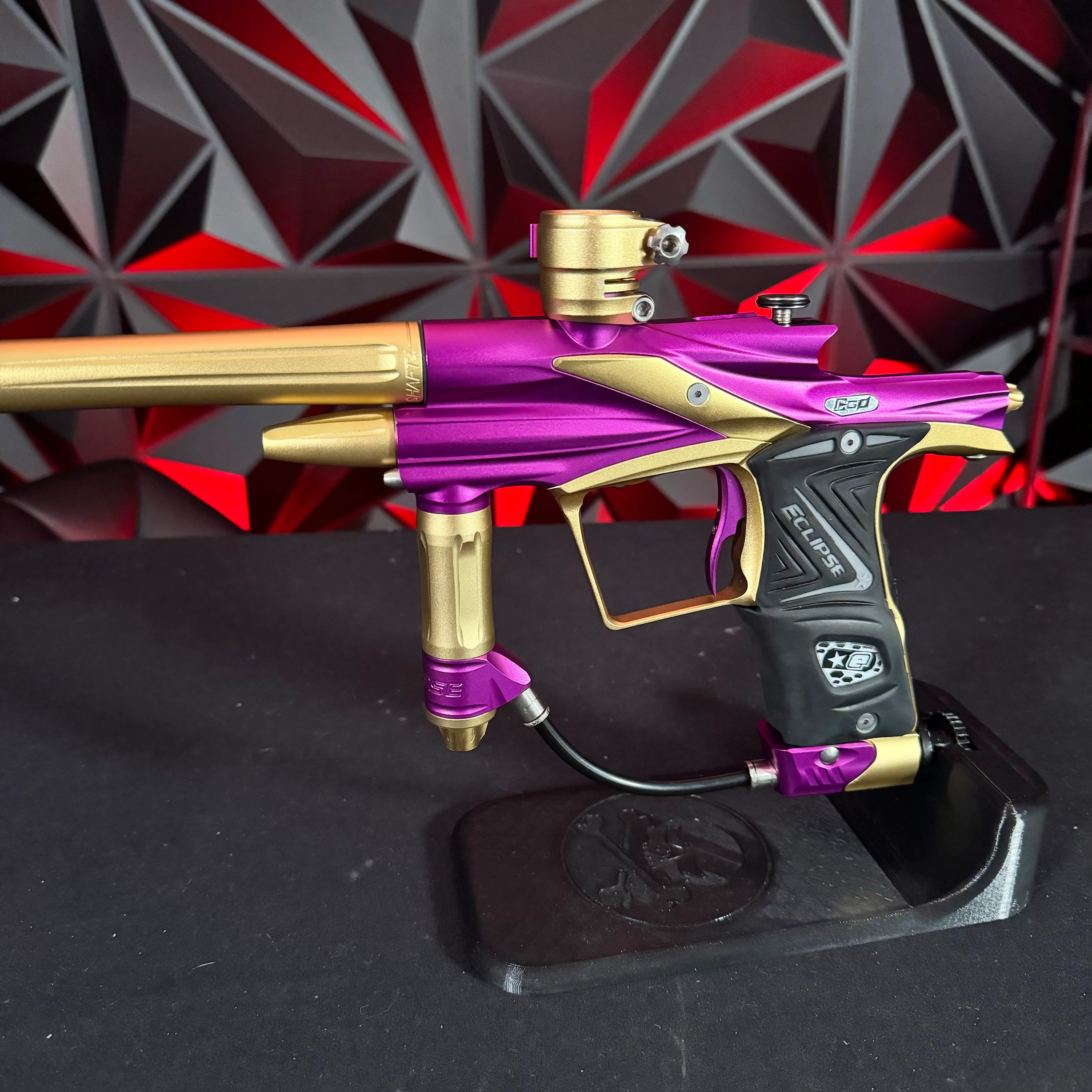 Used Planet Eclipse Ego 11 Paintball Gun - Gold/Purple - Image 5