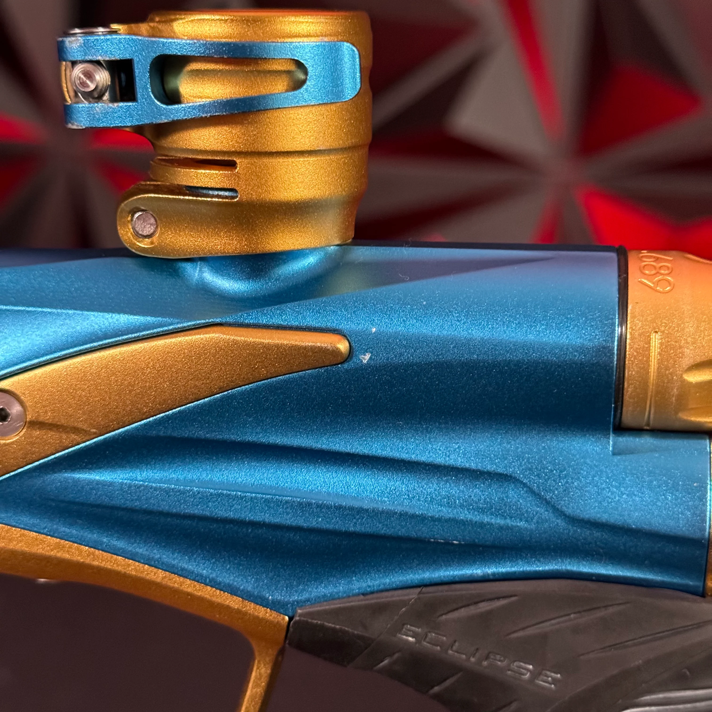 Used Planet Eclipse Ego LV1 Paintball Marker- Blue / Gold - Image 11
