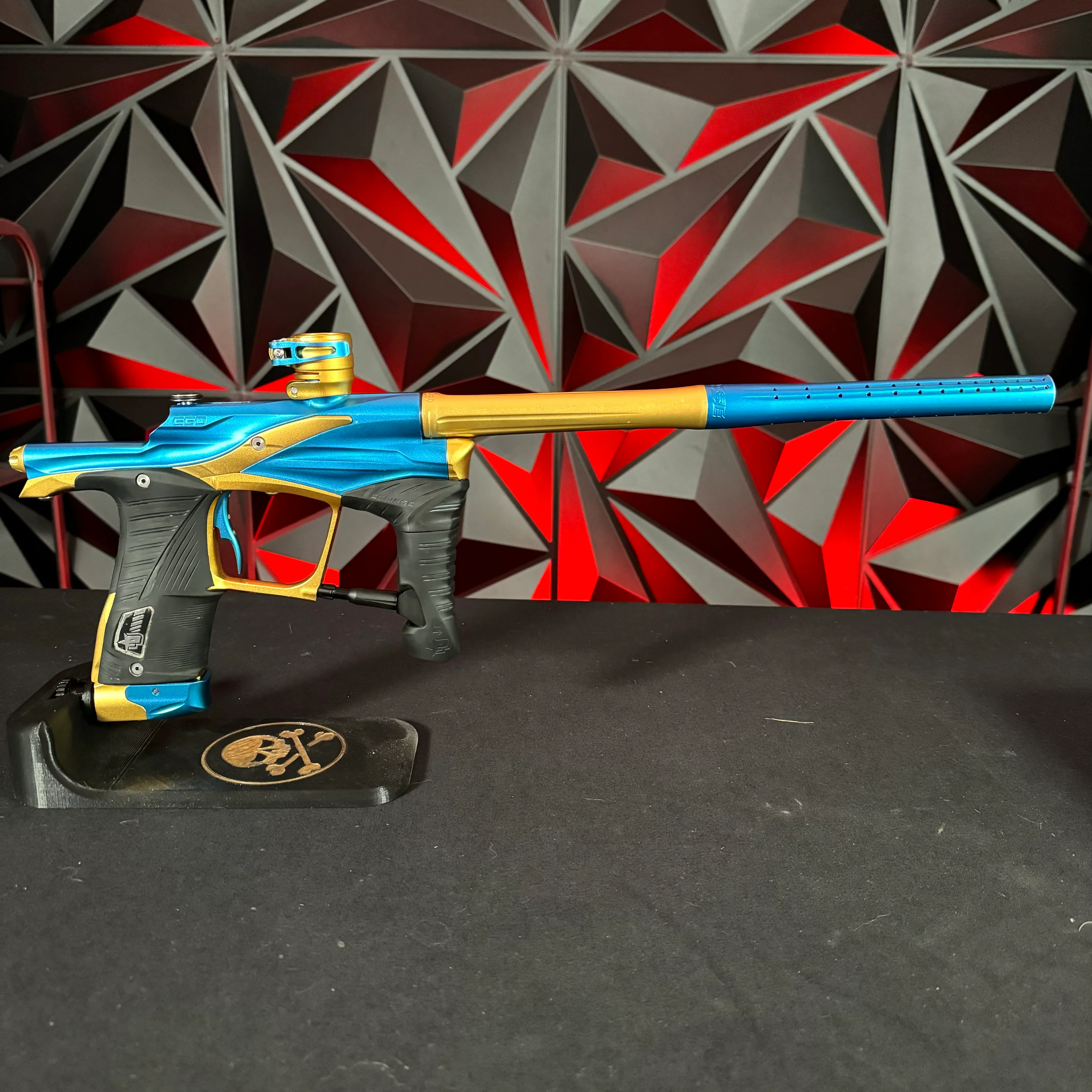 Used Planet Eclipse Ego LV1 Paintball Marker- Blue / Gold - Image 7