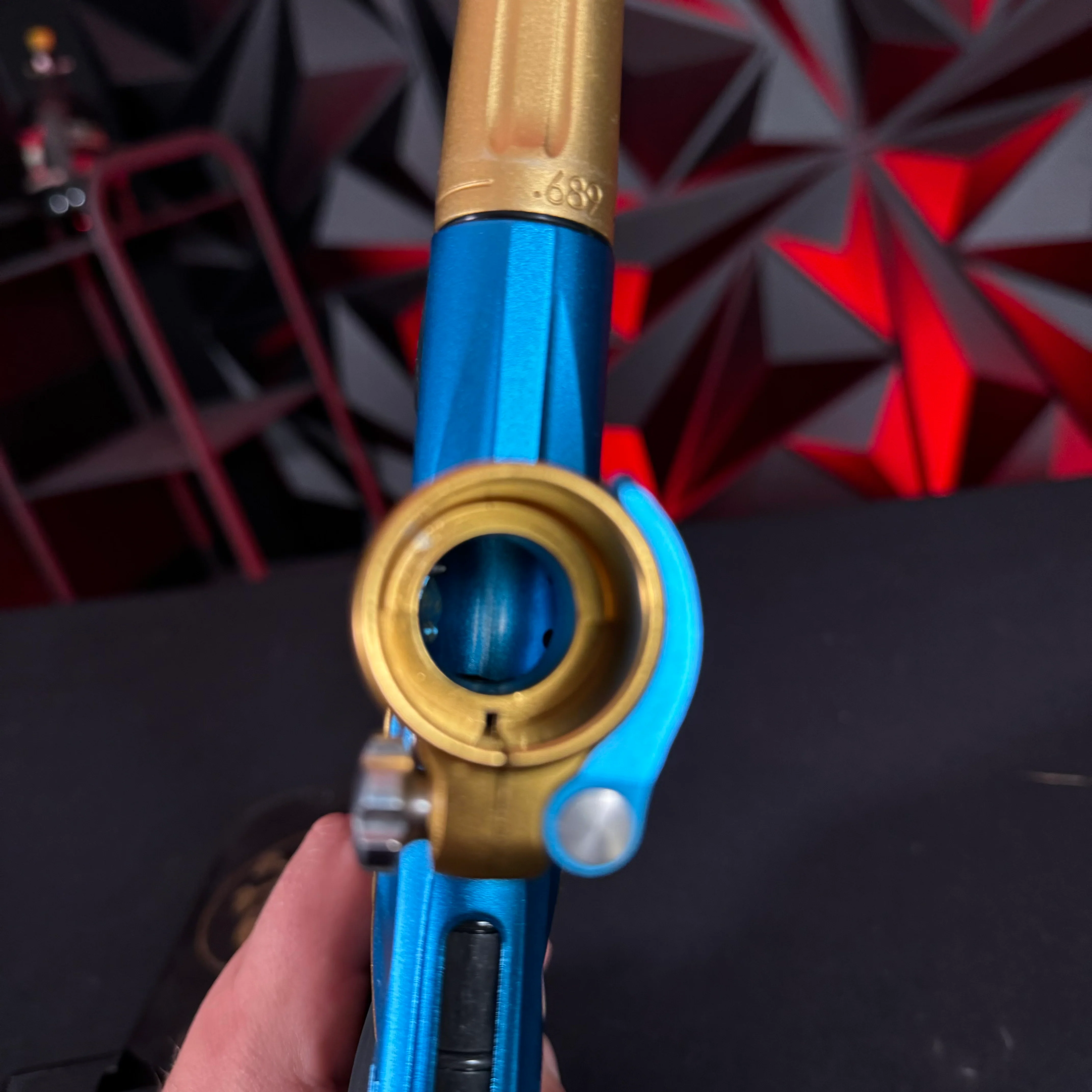 Used Planet Eclipse Ego LV1 Paintball Marker- Blue / Gold - Image 9