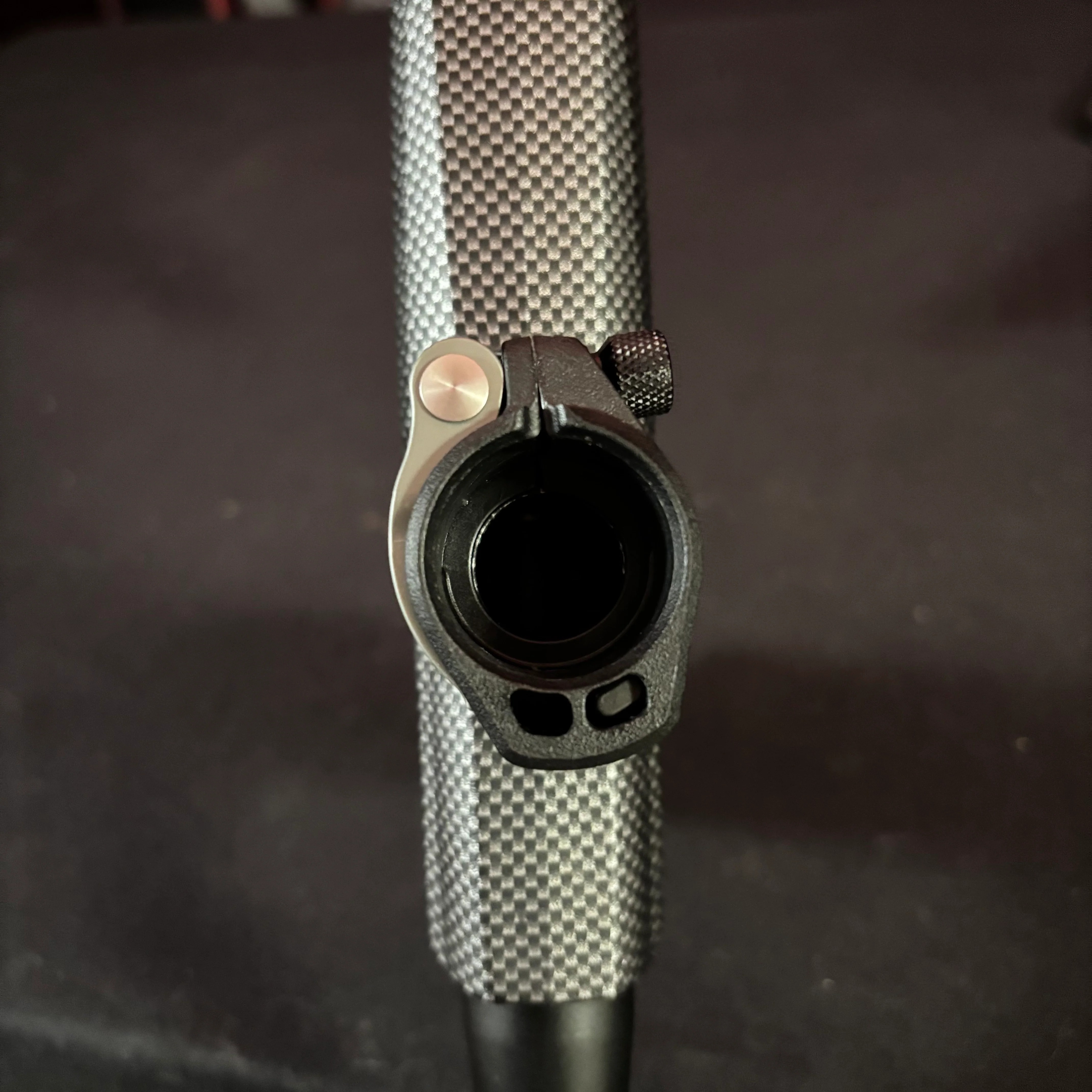 Used Planet Eclipse Emek 100 Paintball Gun - Black w/Carbon Fiber Body, Deadlywinds HAir 45 V2 Valve, POPs ASA, Aftermarket Trigger - Image 9