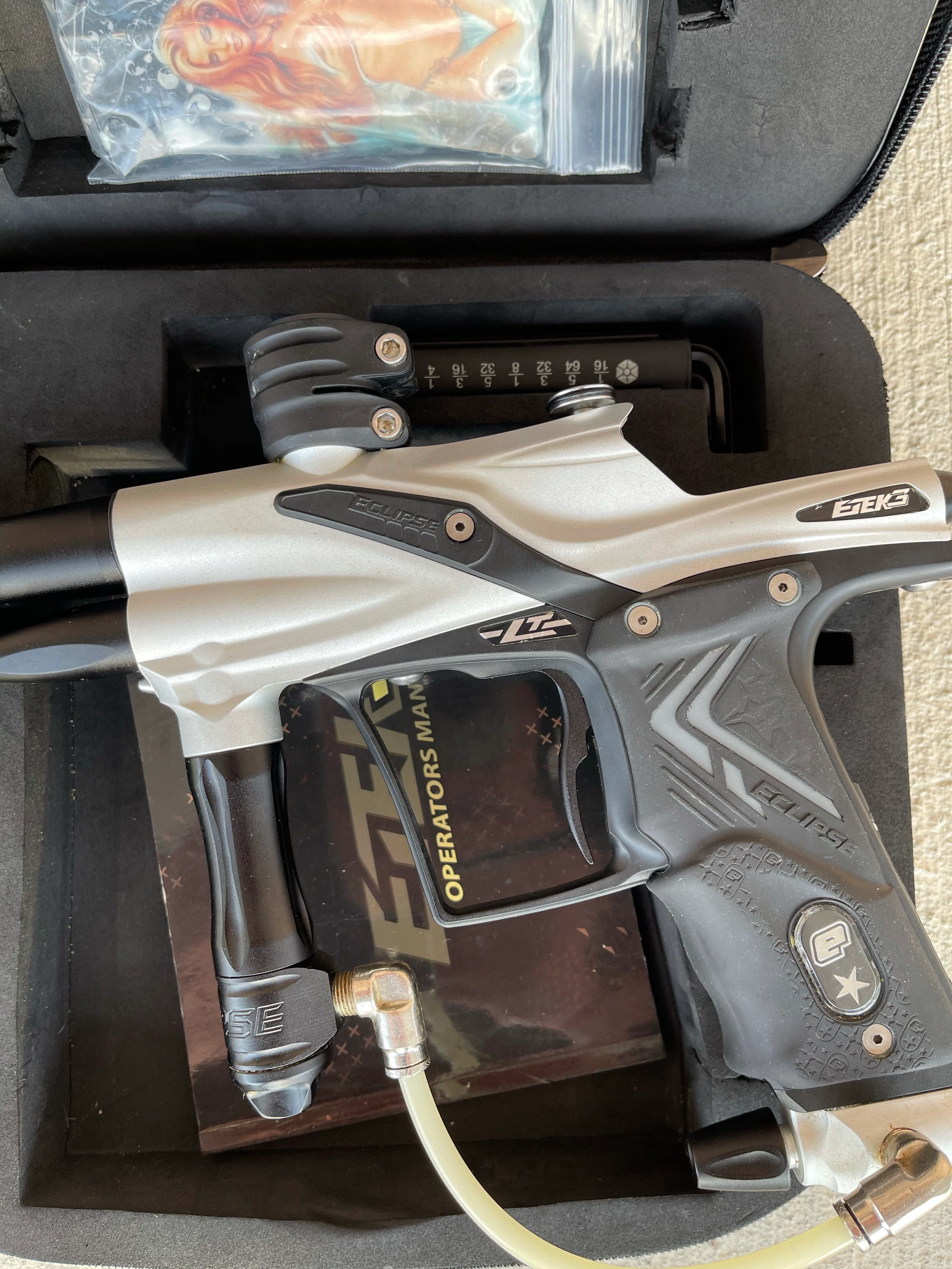 Used Planet Eclipse Etek 3 LT Paintball Gun - Dust White/Black - Image 10