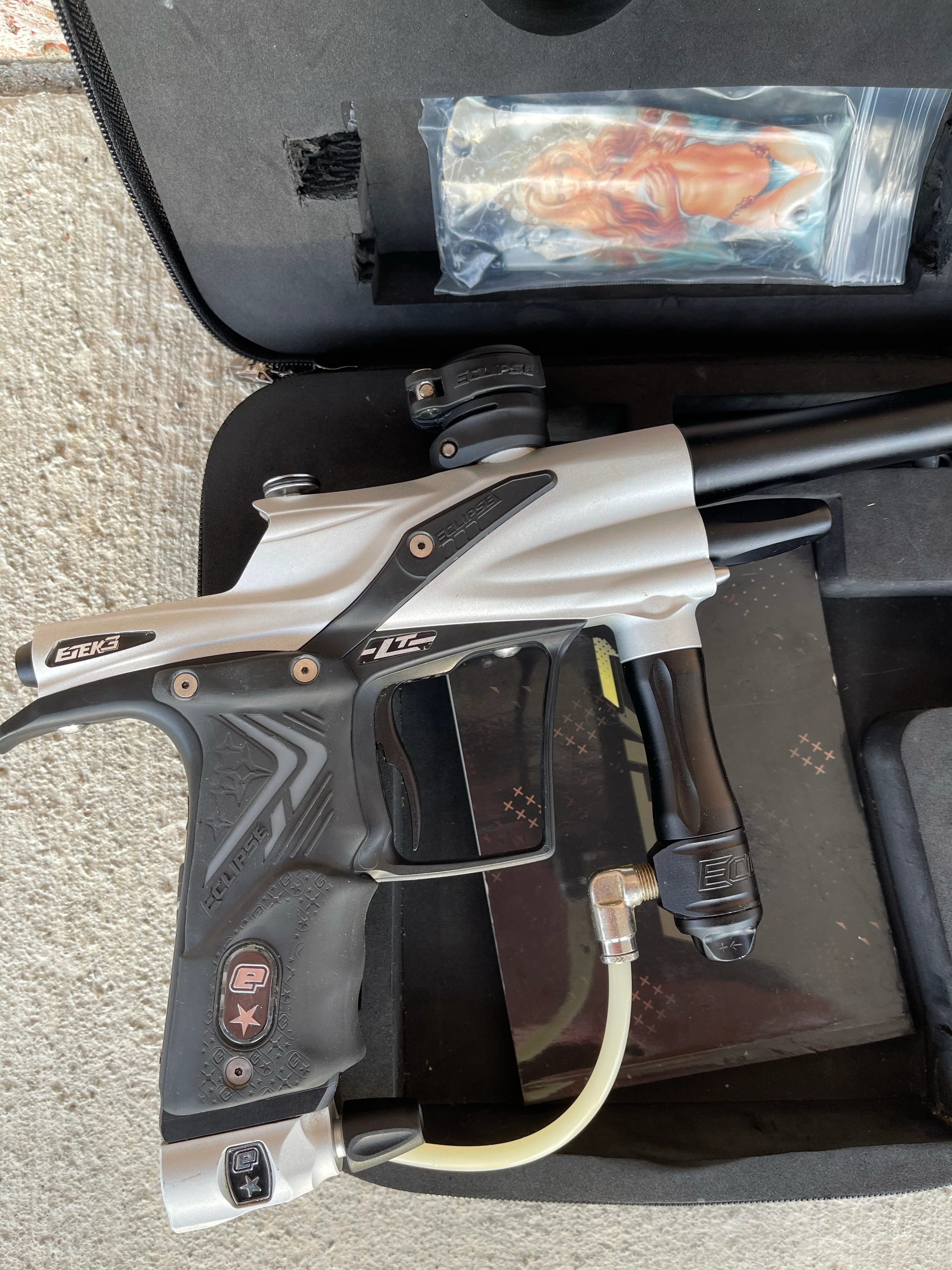Used Planet Eclipse Etek 3 LT Paintball Gun - Dust White/Black - Image 9