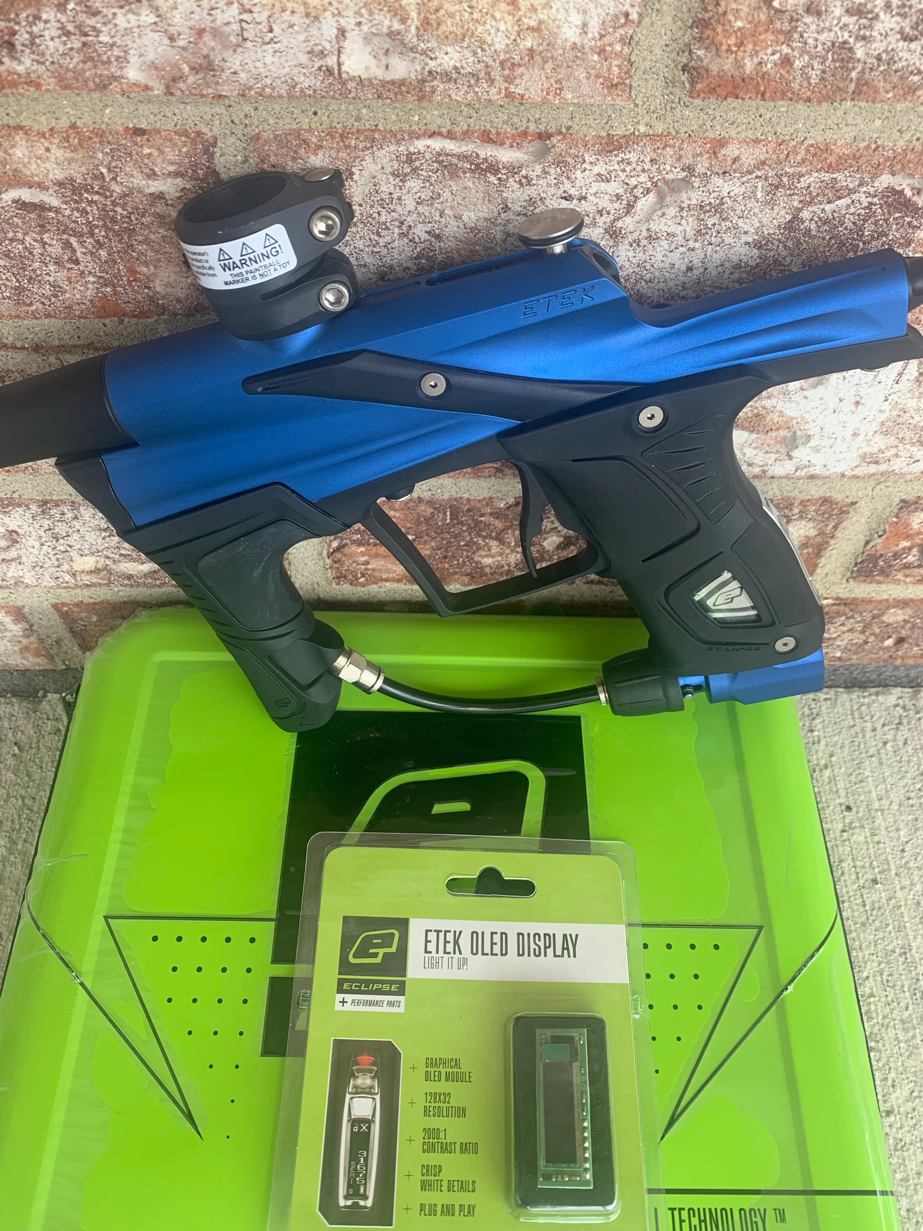 Used Planet Eclipse Etek5 Paintball Marker- Blue - Image 4