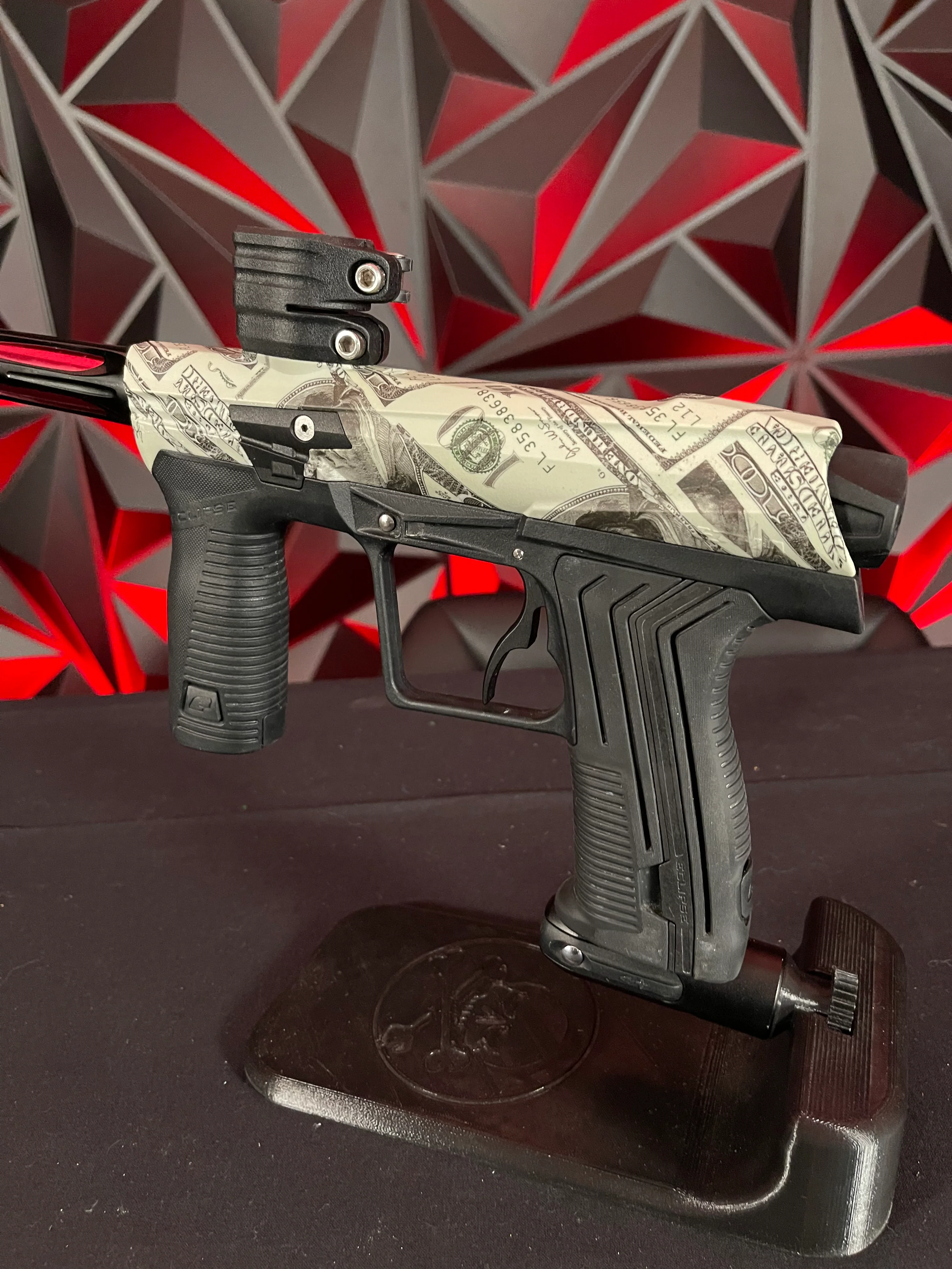Used Planet Eclipse Etha 2 Paintball Gun - Planet Eclipse Graphic Sport "Money" Body Kit - Image 2