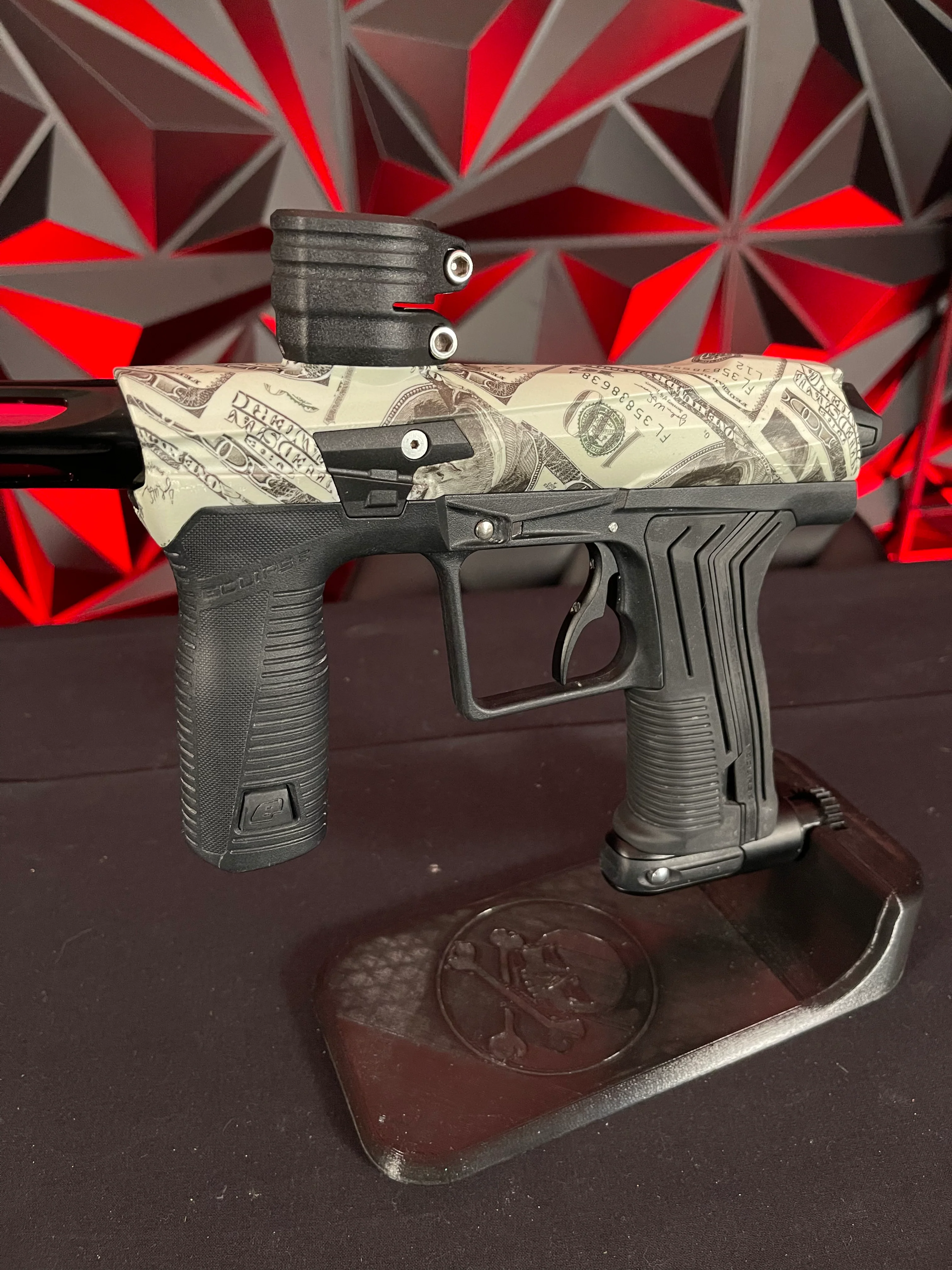 Used Planet Eclipse Etha 2 Paintball Gun - Planet Eclipse Graphic Sport "Money" Body Kit - Image 4