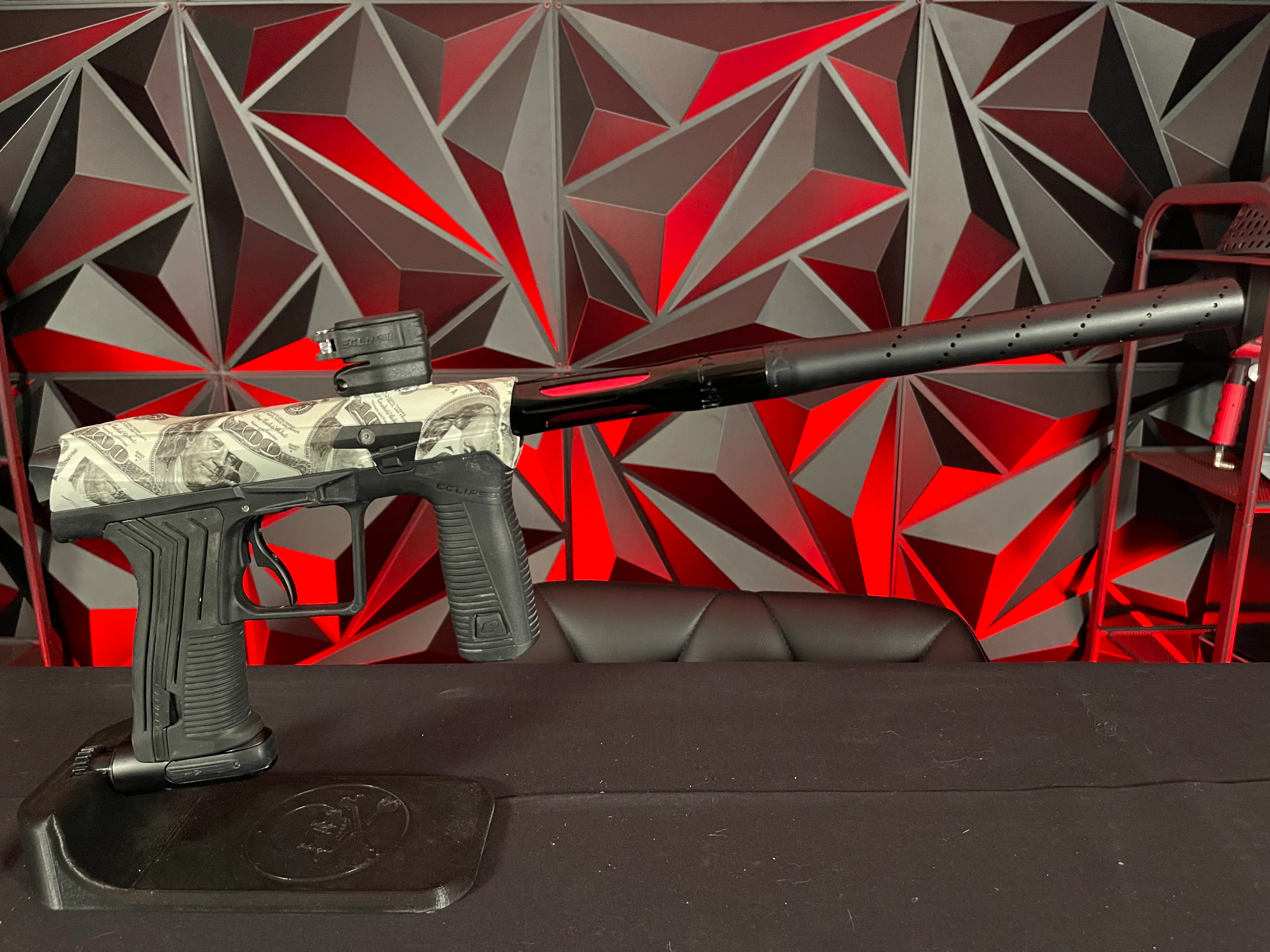 Used Planet Eclipse Etha 2 Paintball Gun - Planet Eclipse Graphic Sport "Money" Body Kit - Image 5