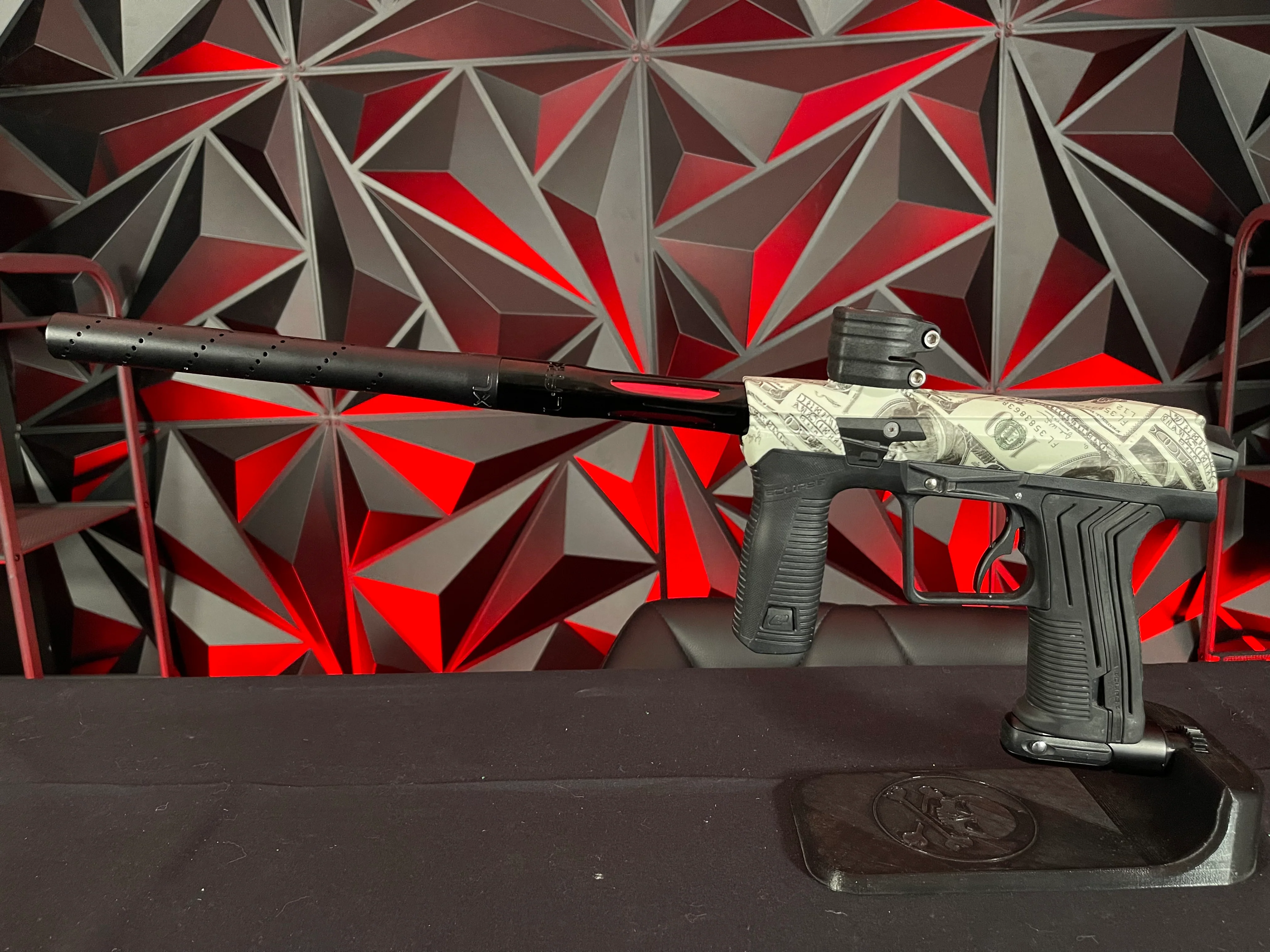 Used Planet Eclipse Etha 2 Paintball Gun - Planet Eclipse Graphic Sport "Money" Body Kit - Image 6