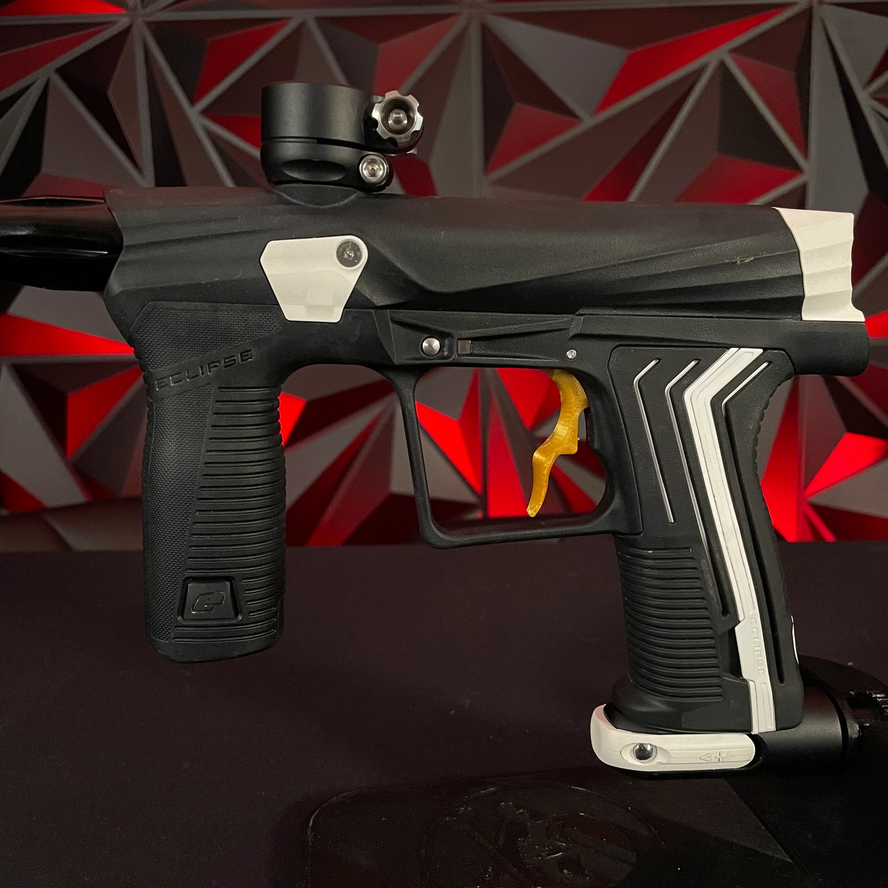 Used Planet Eclipse Etha 3 Paintball Gun - Black w/ White CCU Kit, UL-S Barrel, & Deuce Trigger - Image 7