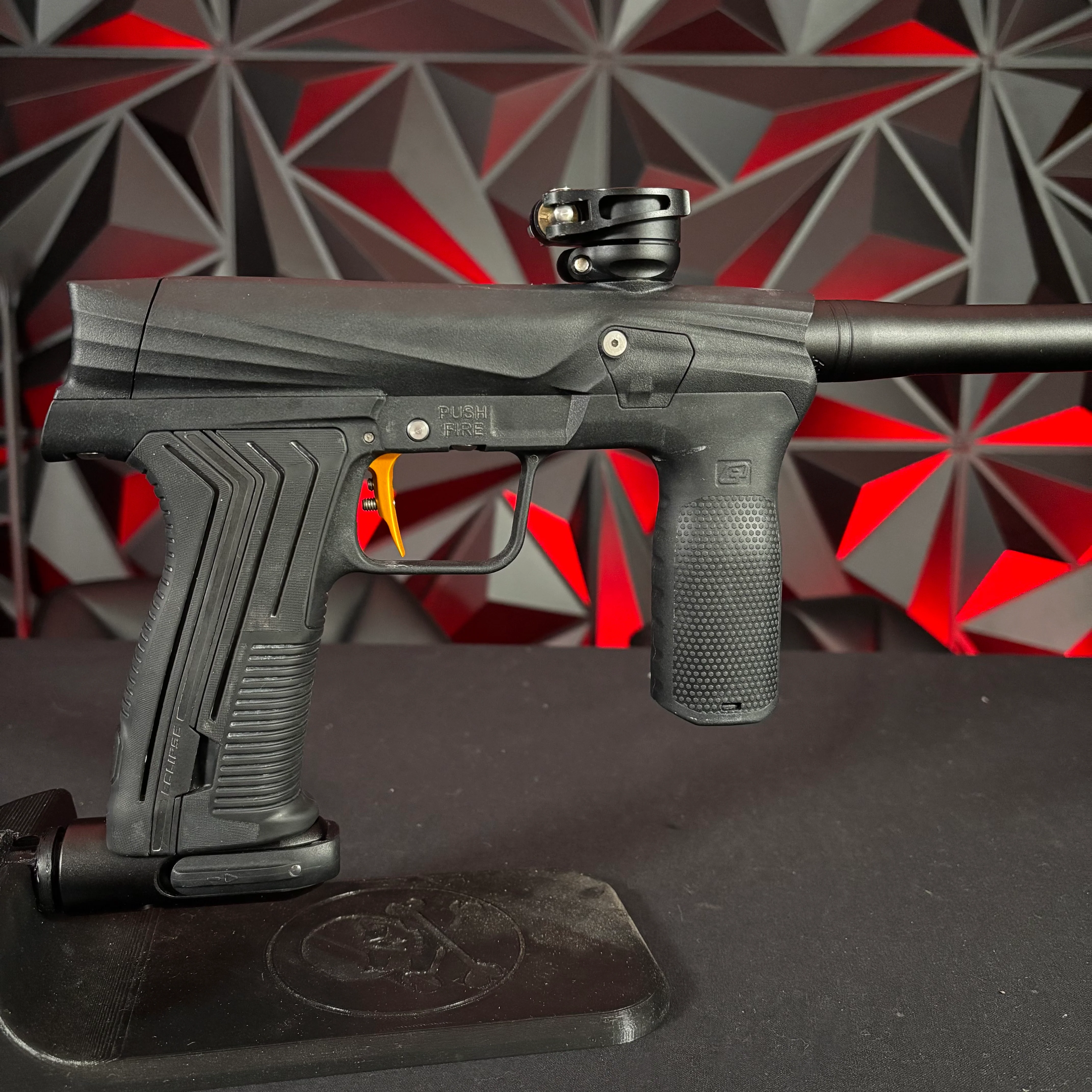 Used Planet Eclipse Etha 3M Paintball Marker - Black w/ Gold trigger - Image 2