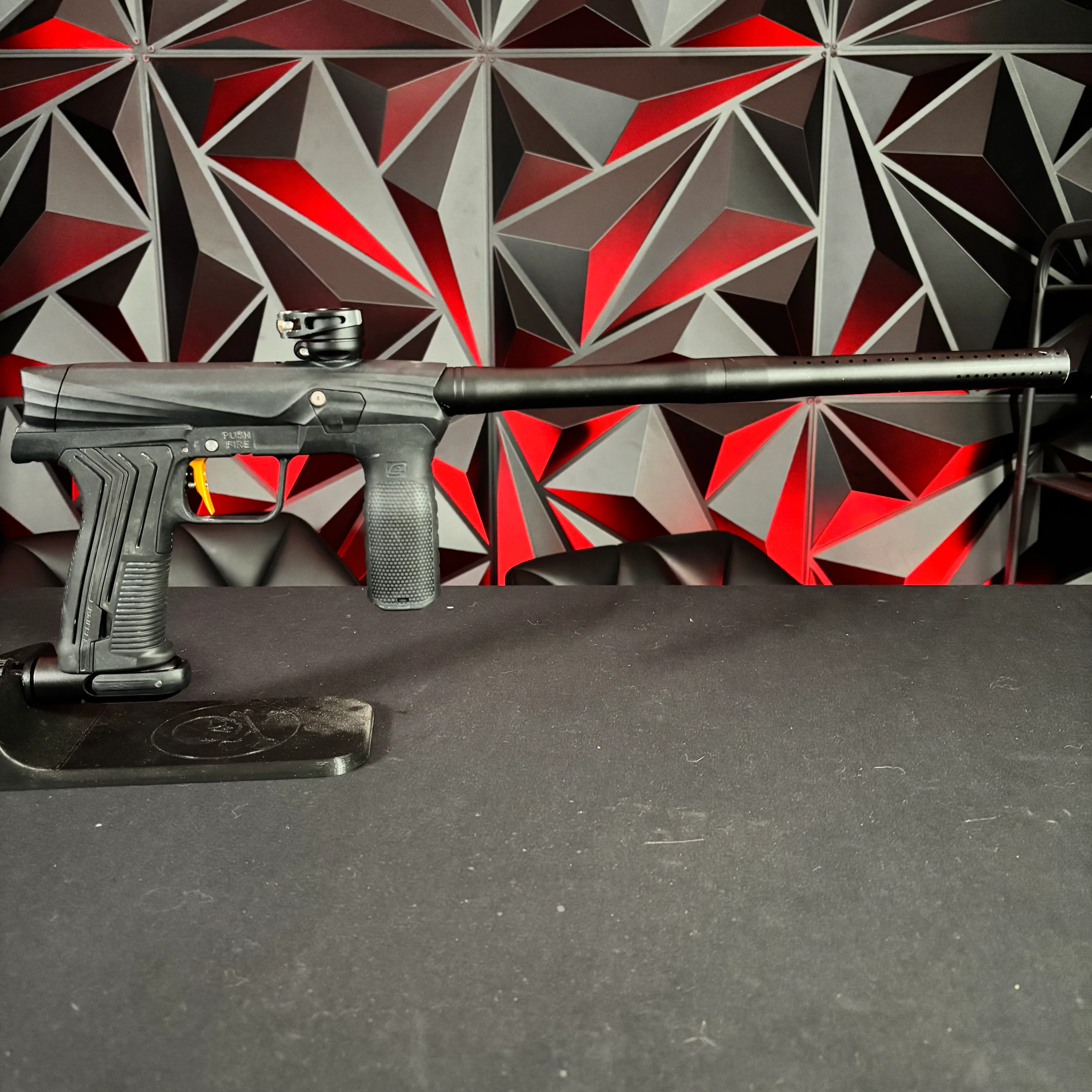 Used Planet Eclipse Etha 3M Paintball Marker - Black w/ Gold trigger - Image 6