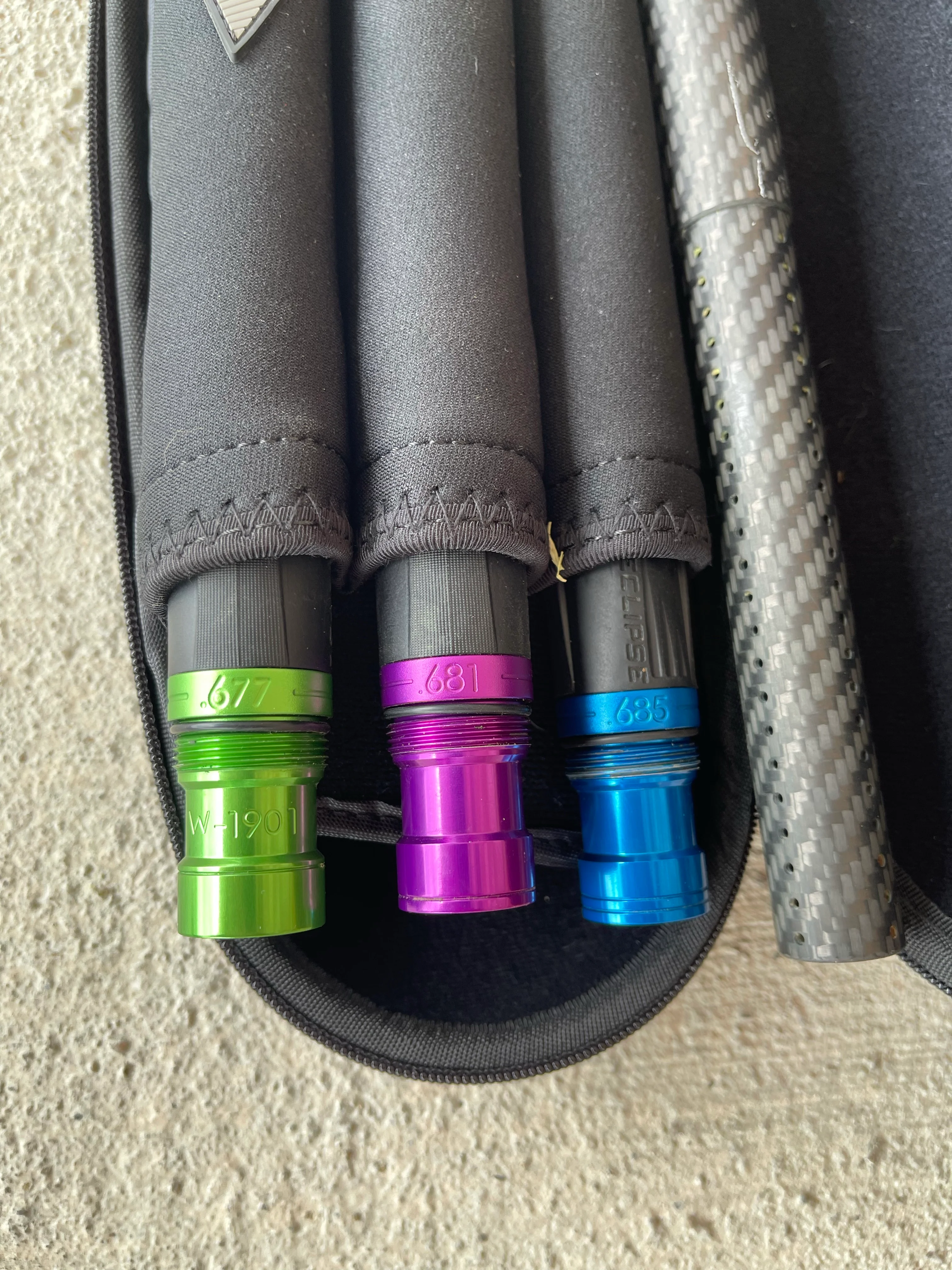 Used Planet Eclipse FL Barrel Kit - 3 FL Inserts & Carbon Fiber Tip - Image 2