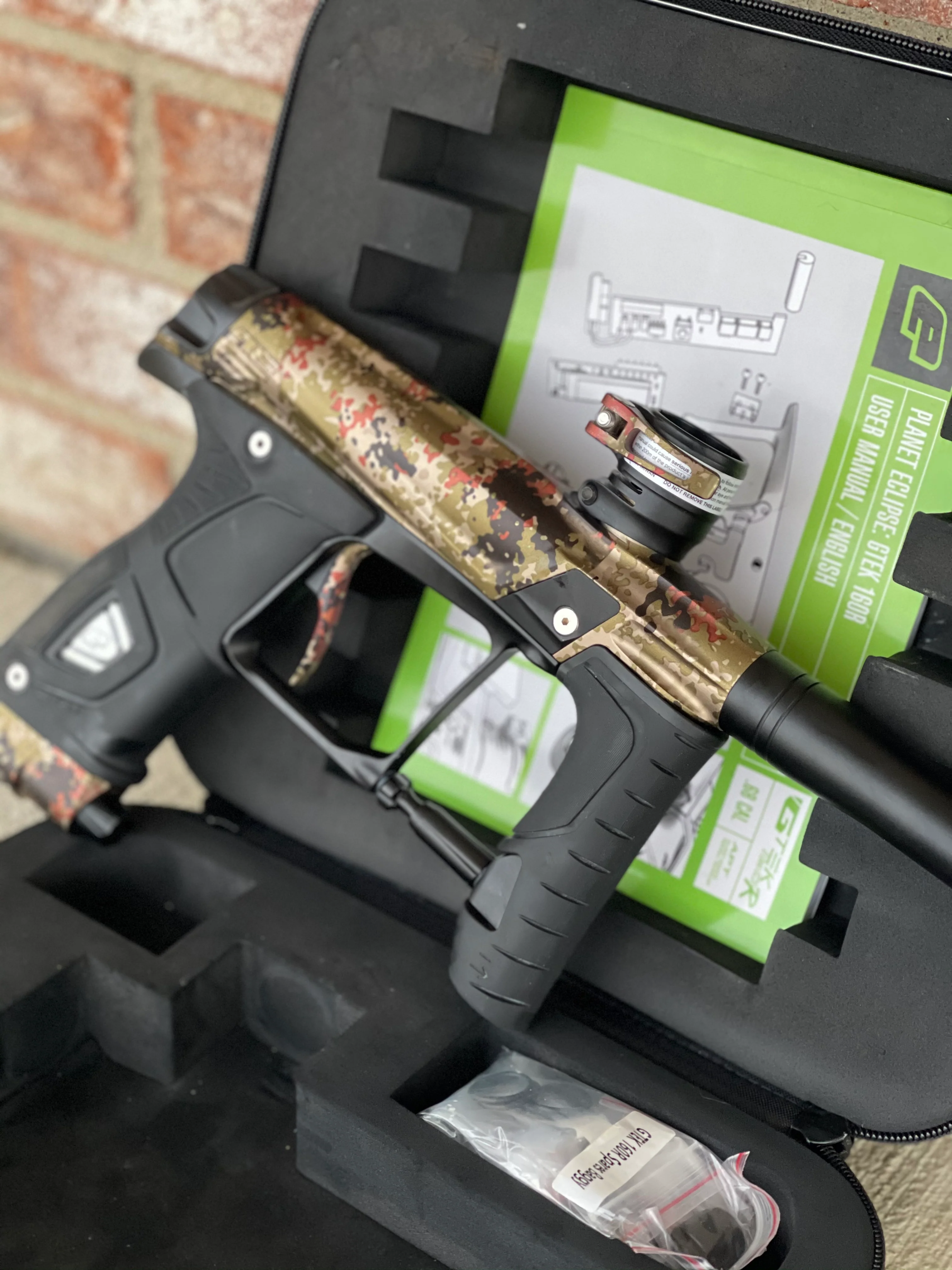 Used Planet Eclipse Gtek 160R Paintball Gun - Flecktarn - Image 2