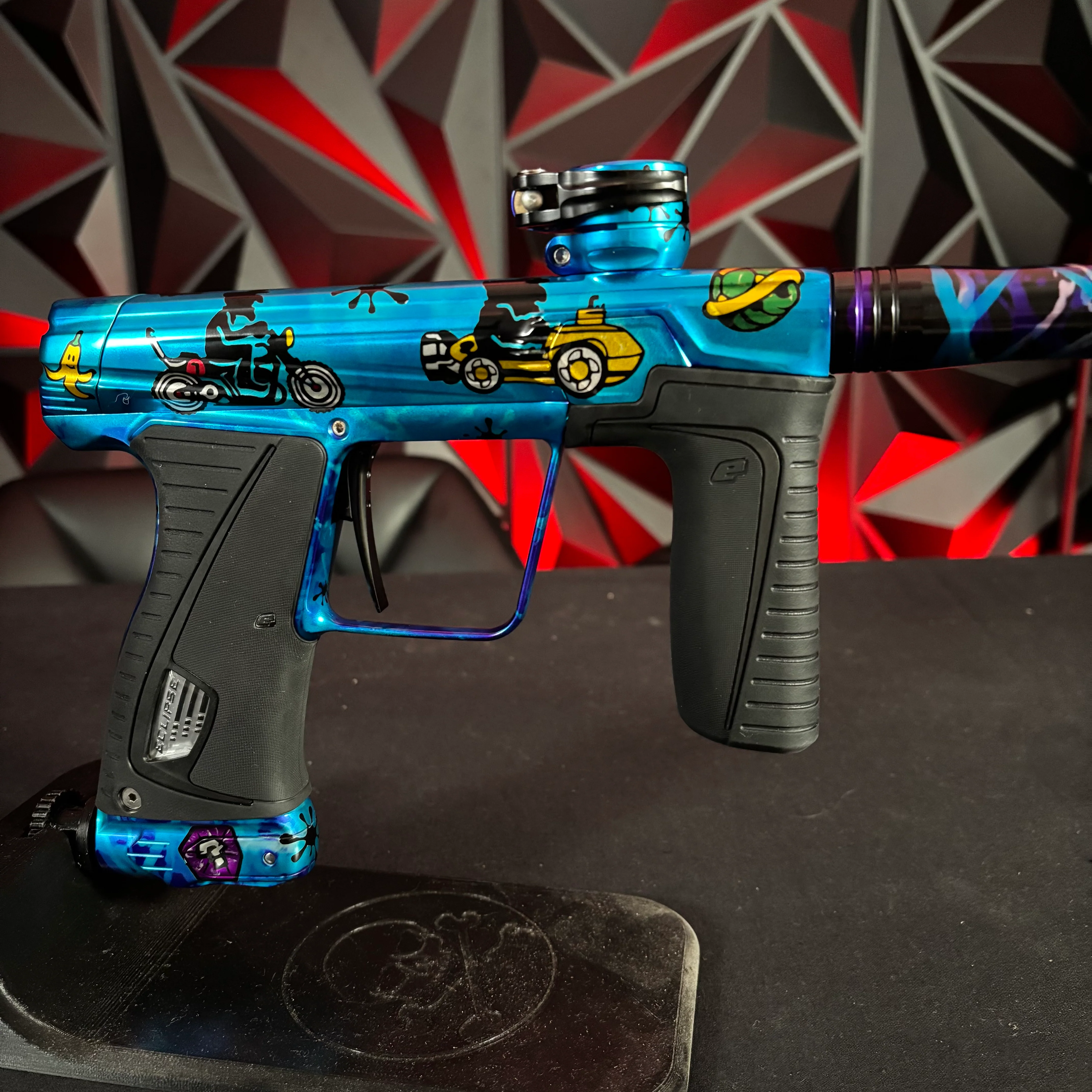Used Planet Eclipse Gtek 180r Paintball Gun - LE Blue Mario Kart - Image 3
