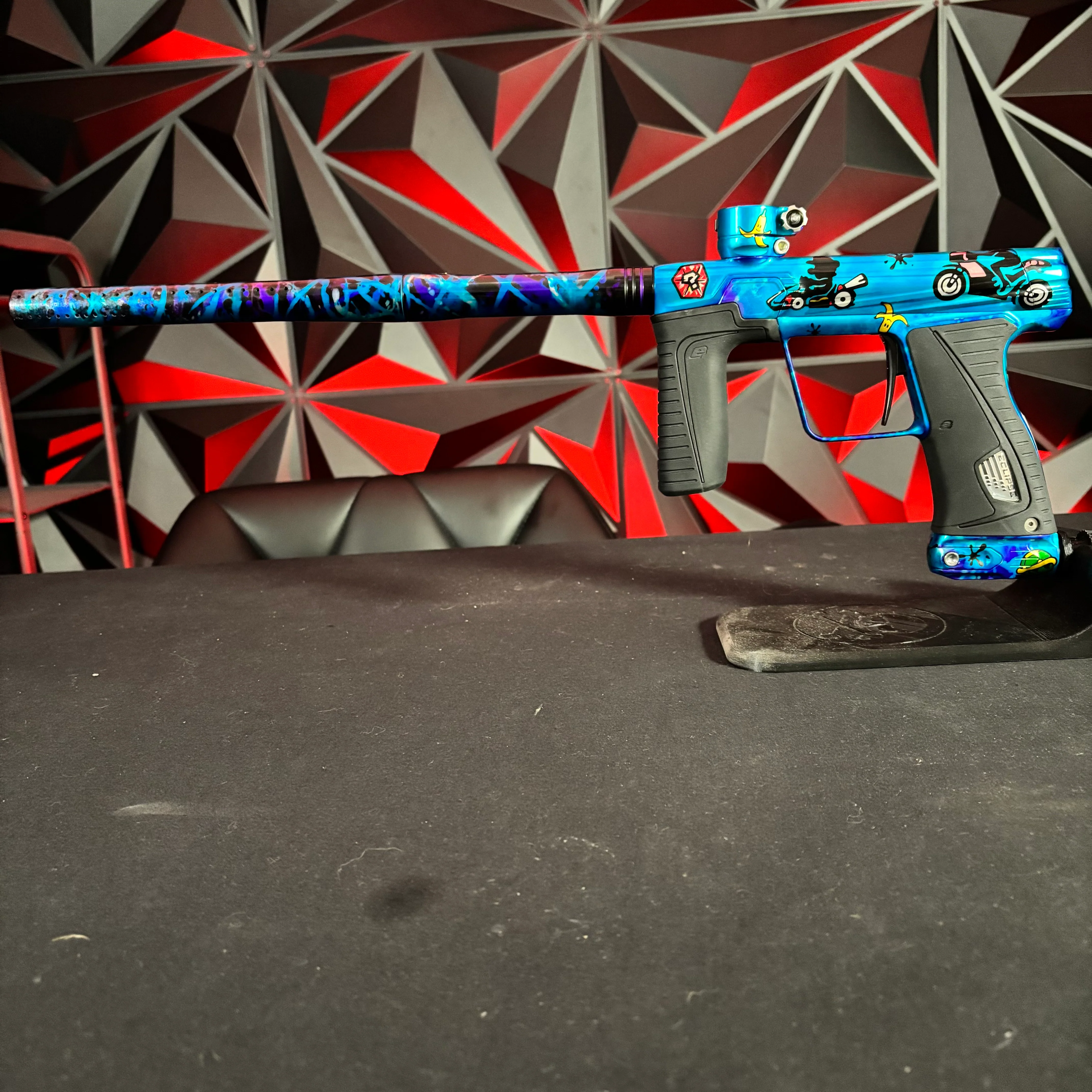 Used Planet Eclipse Gtek 180r Paintball Gun - LE Blue Mario Kart - Image 7