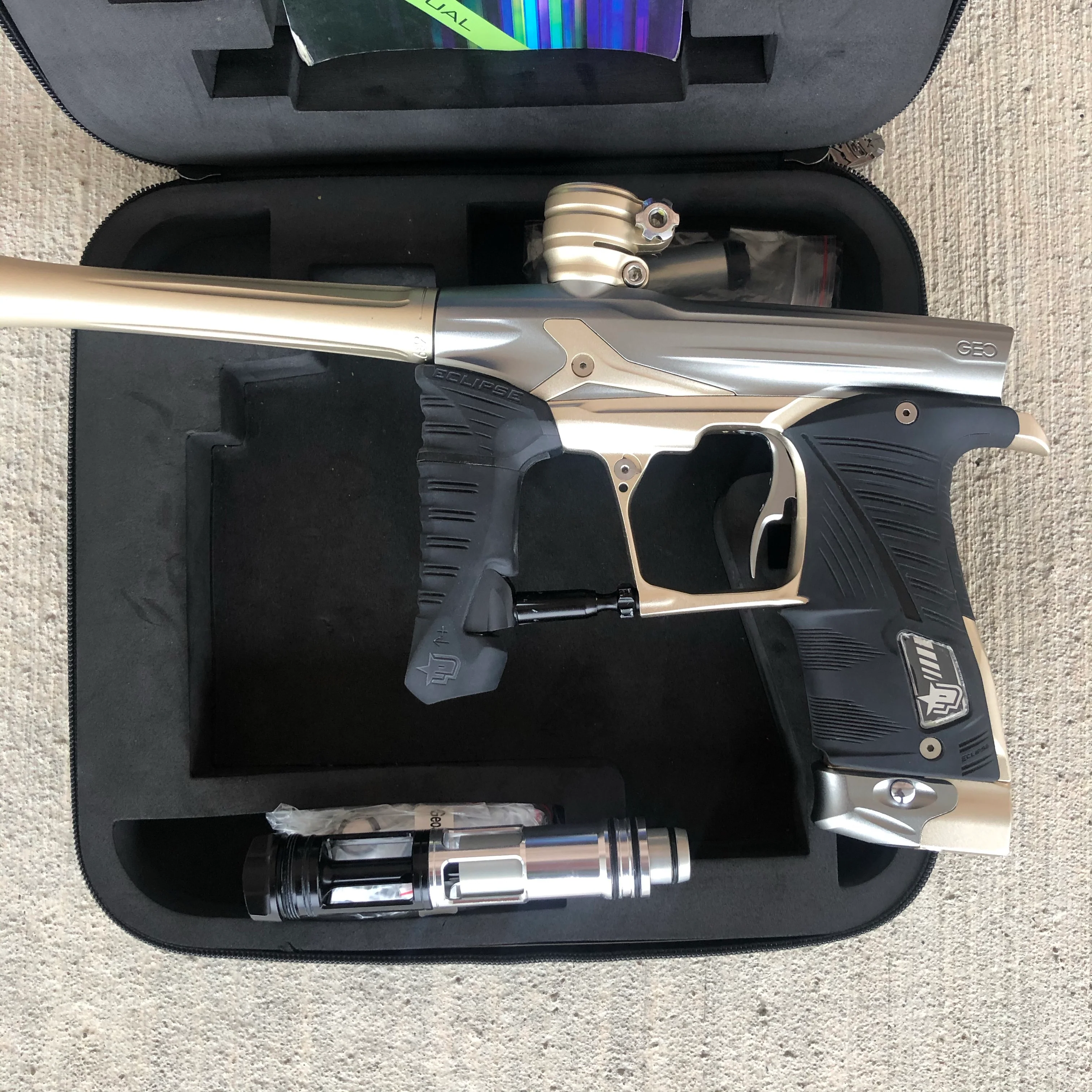 Used Planet Eclipse Geo 3.1 Paintball Gun - Grey/Gold - Image 9