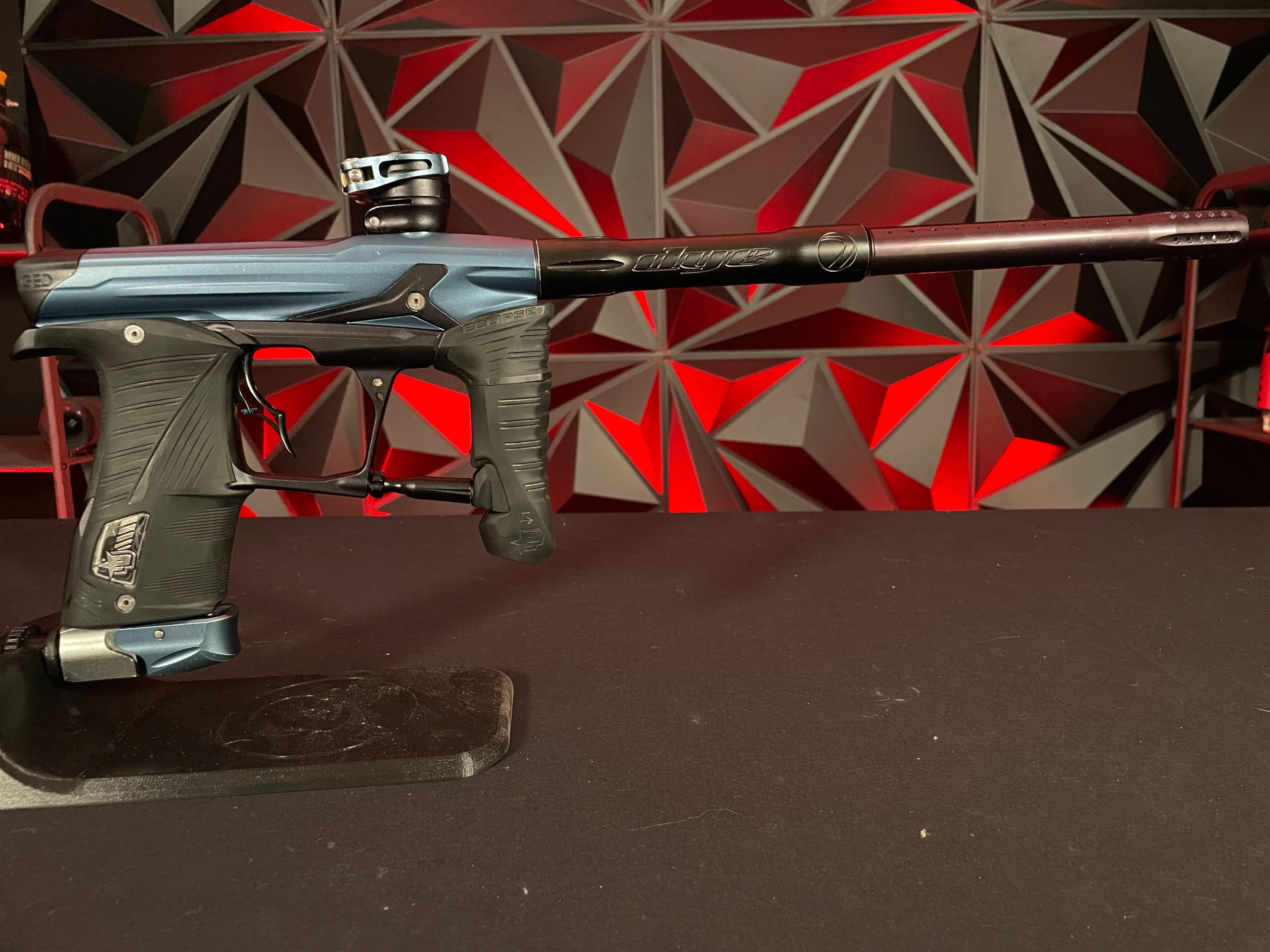 Used Planet Eclipse Geo 3.5 Paintball Gun - Blue/Black w/Infamous Deuce Trigger - Image 5