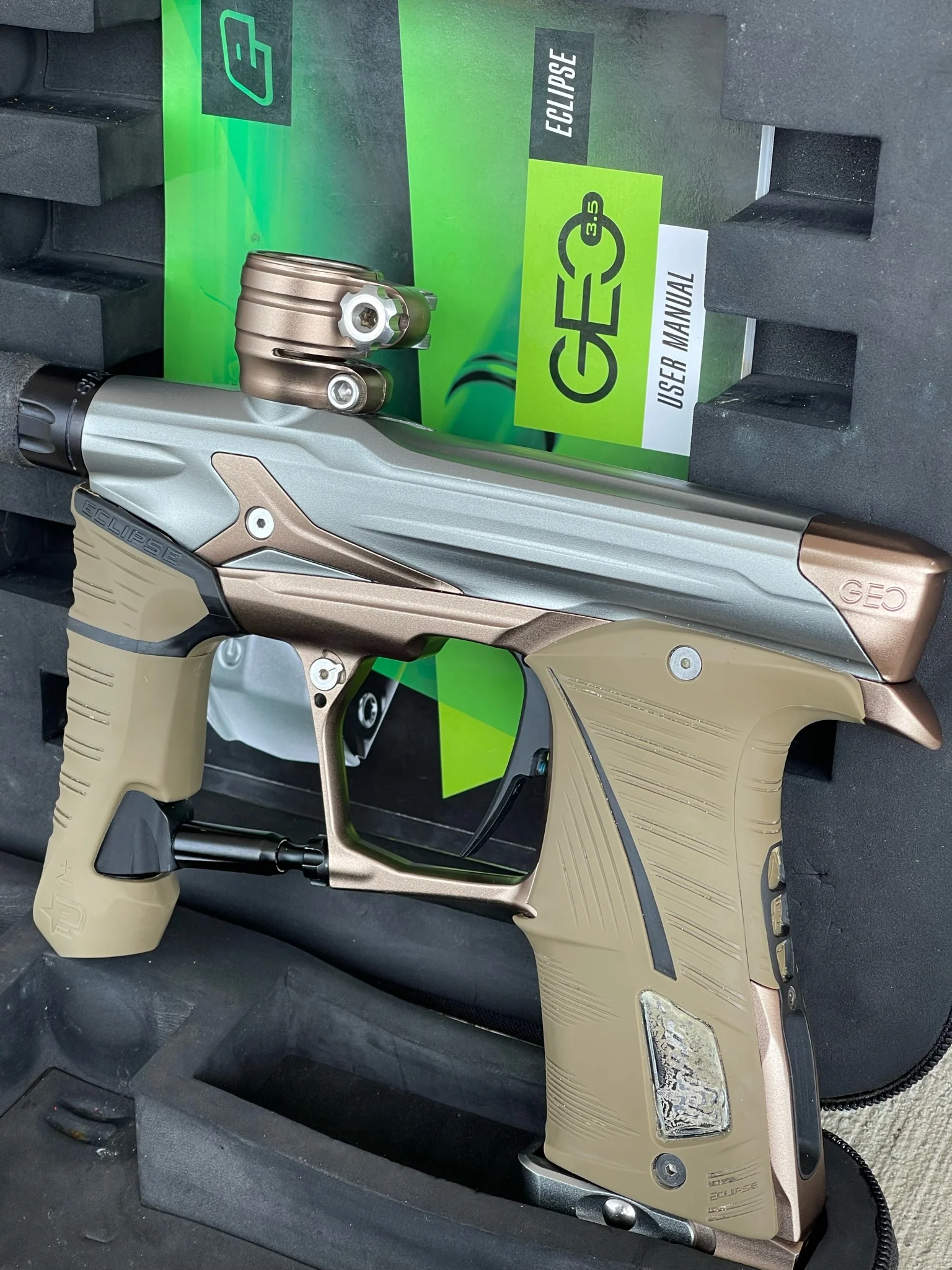 Used Planet Eclipse Geo 3.5 Paintball Gun - Combat 3 w/Tan Grips - Image 22