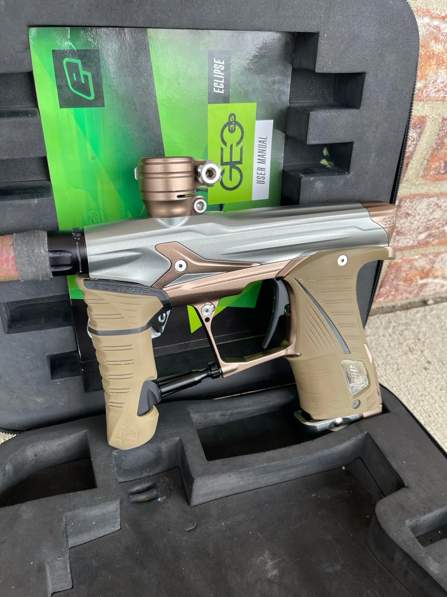 Used Planet Eclipse Geo 3.5 Paintball Gun - Combat 3 w/Tan Grips - Image 6