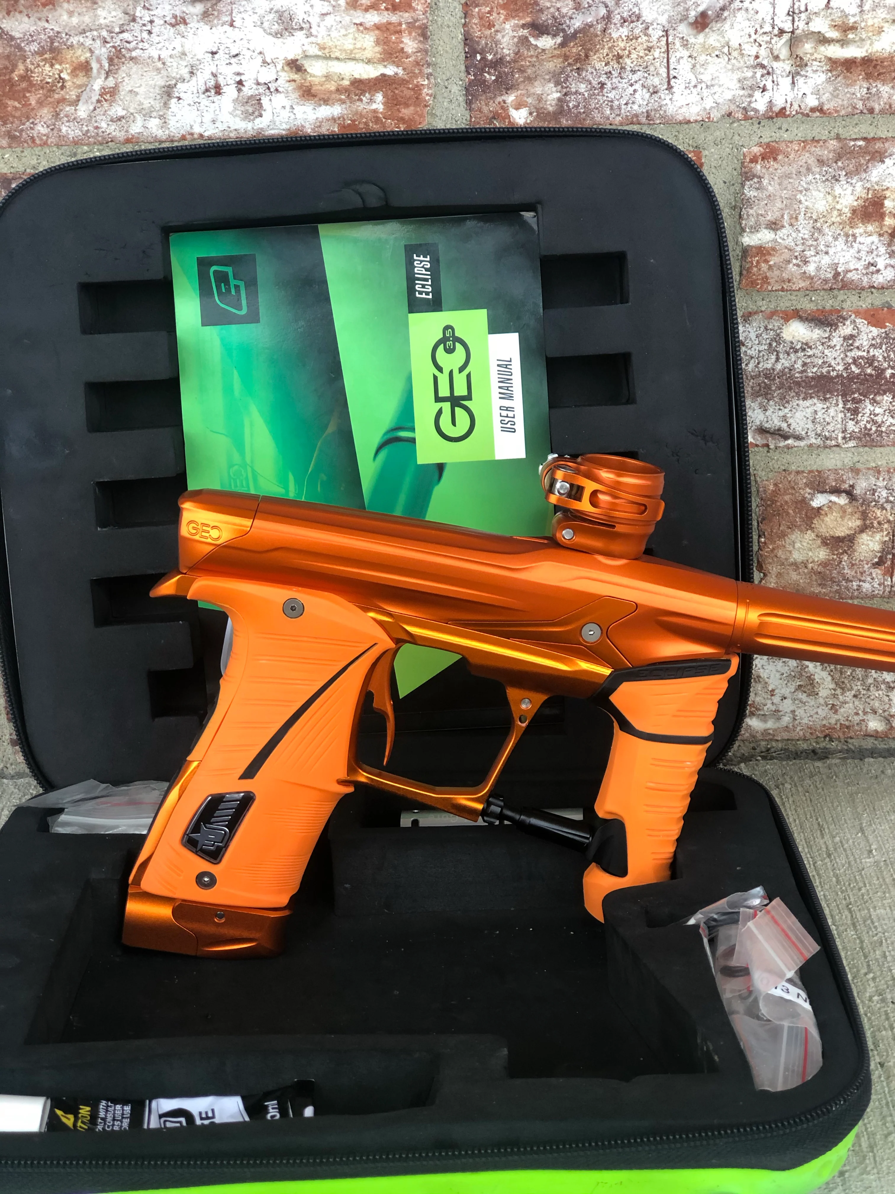Used Planet Eclipse Geo 3.5 Paintball Gun - Orange - Image 5